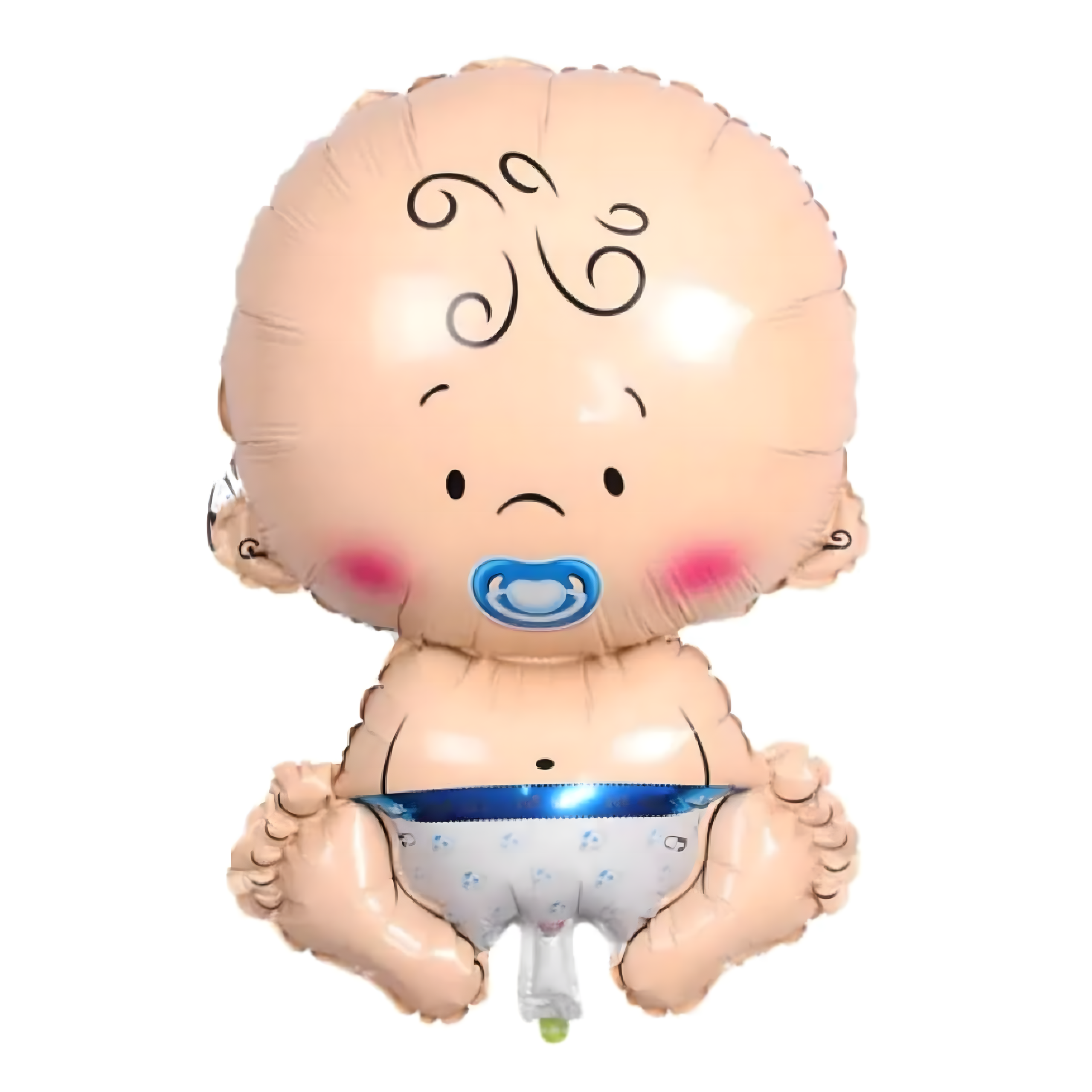 Balony na Baby Shower Bobas Chłopiec Baby Boy Zestaw 5 szt Gwiazdki Balon - obrazek 5