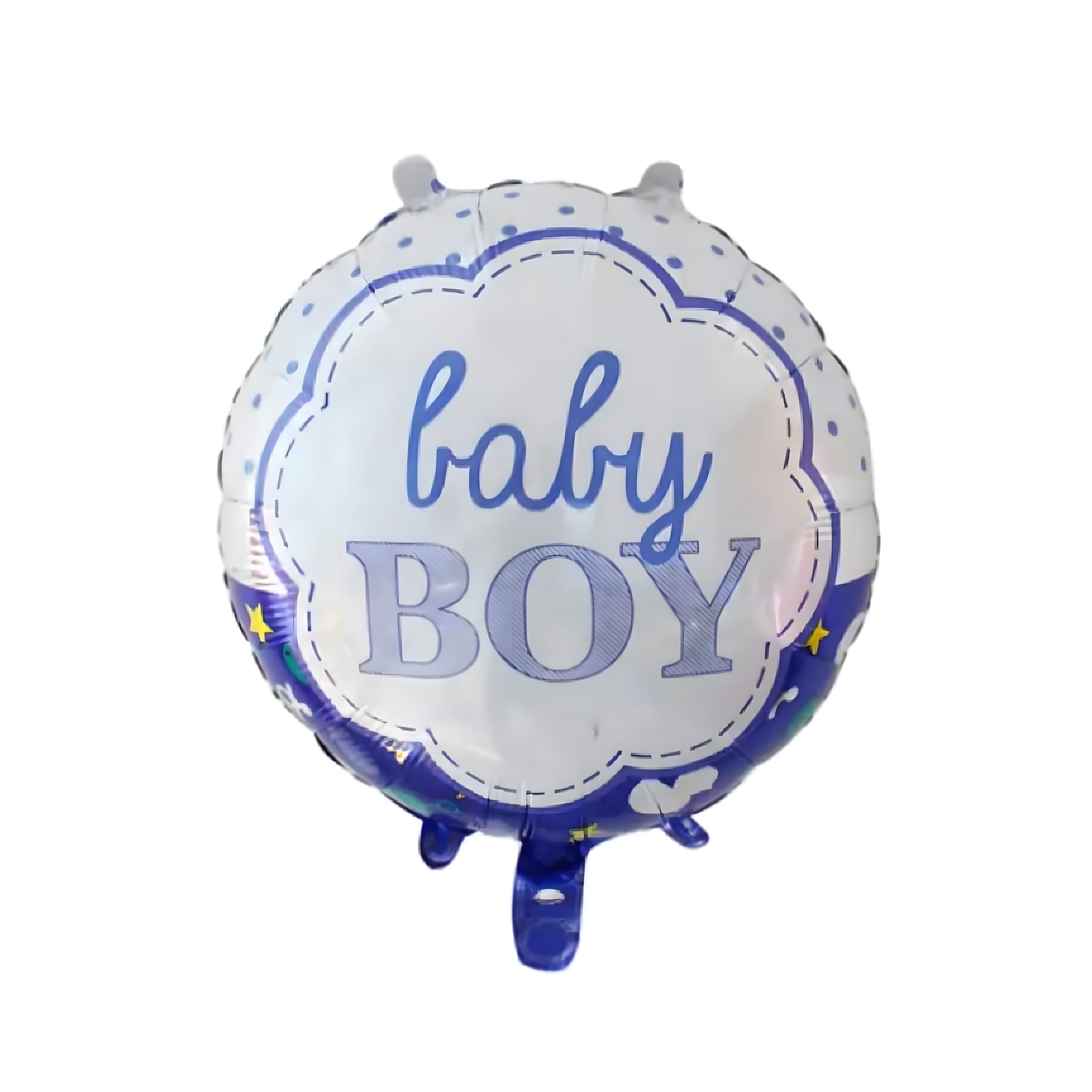 Balony na Baby Shower Bobas Chłopiec Baby Boy Zestaw 5 szt Gwiazdki Balon - obrazek 6