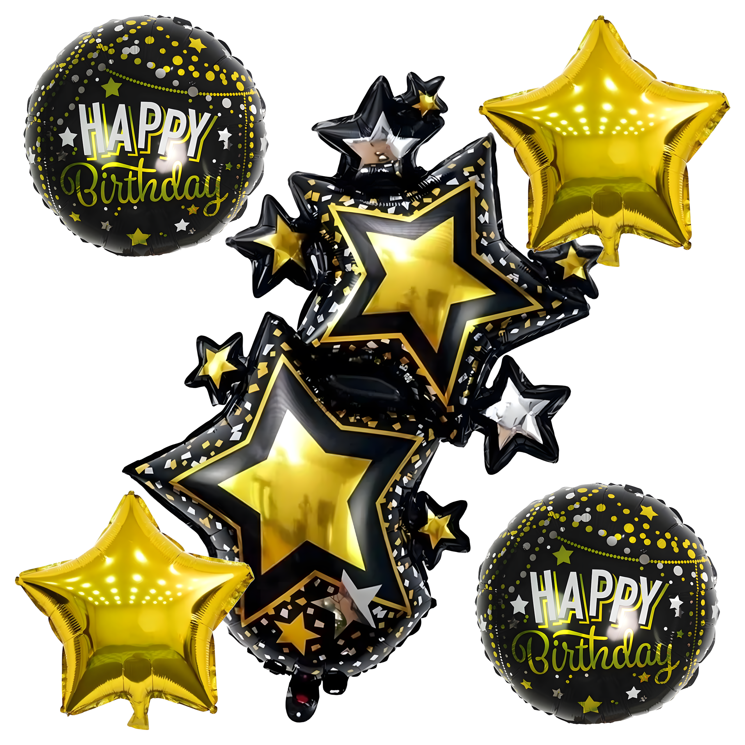 Zestaw Balonów Urodzinowych Happy Birthday Duże 5 szt - obrazek 5