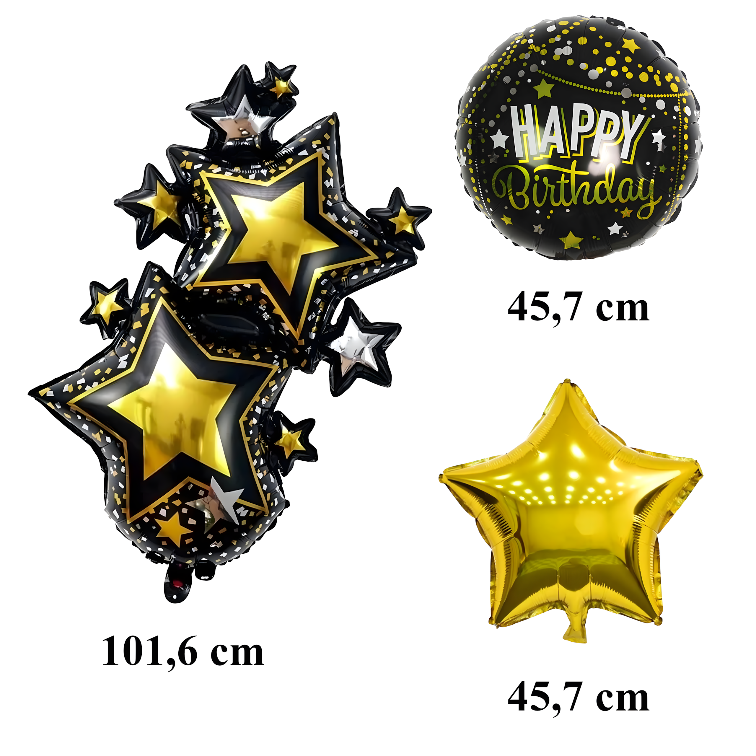 Zestaw Balonów Urodzinowych Happy Birthday Duże 5 szt - obrazek 6