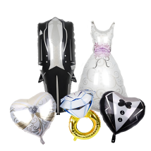 Balony Weselne Garnitur Suknia Ślubna Ślub na Wesele 5 szt