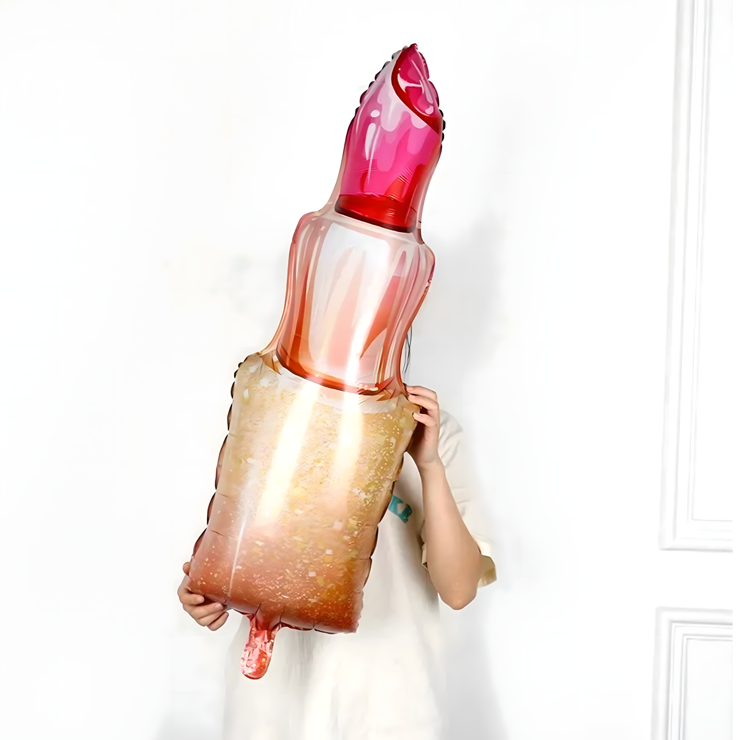 Zestaw Balonów Urodzinowych Dla Dziewczyn Szminka Usta Happy Birthday 5szt - obrazek 3