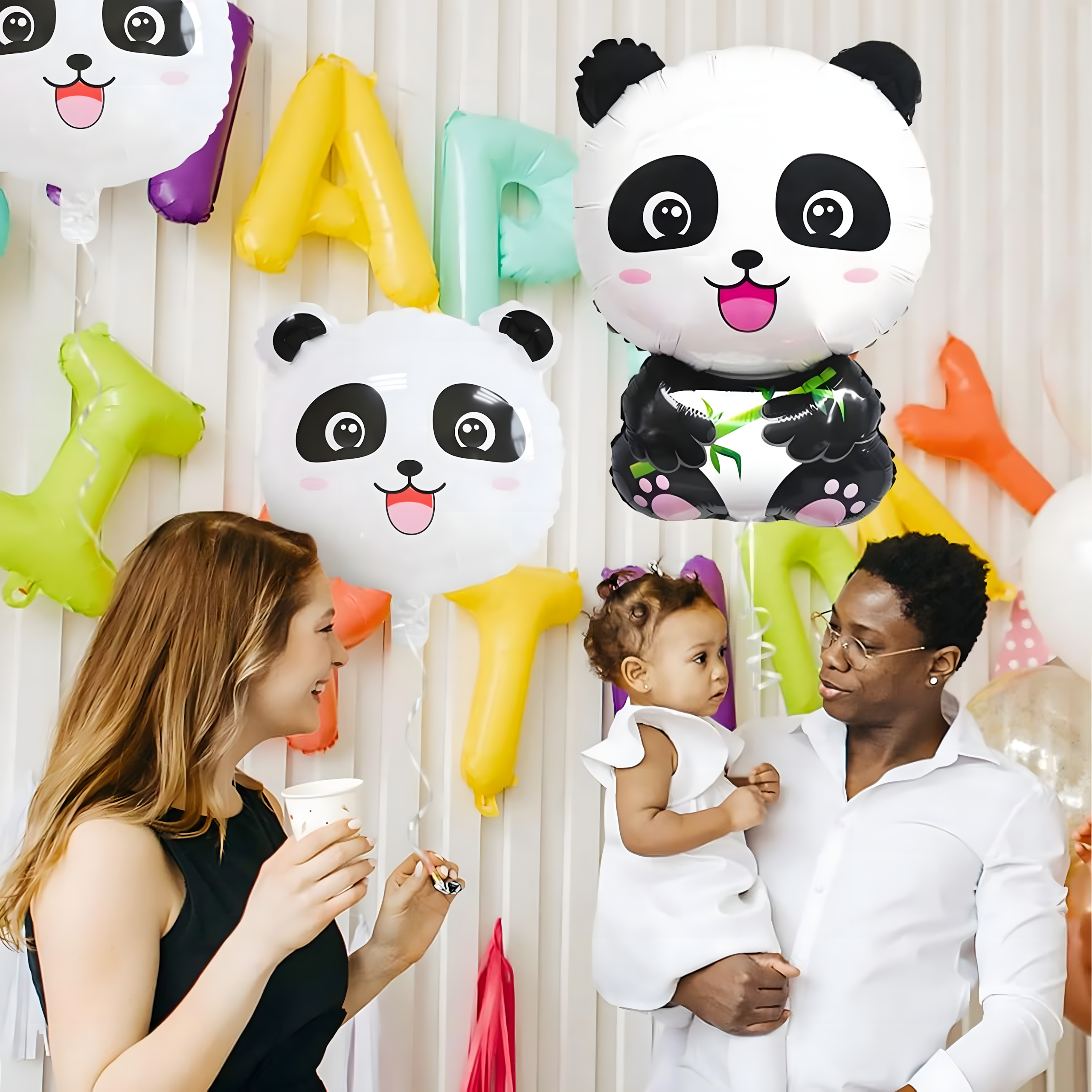 Zestaw Balonów Urodzinowych Panda Zwierzęta na Urodziny Przyjęcia 5 szt - obrazek 5