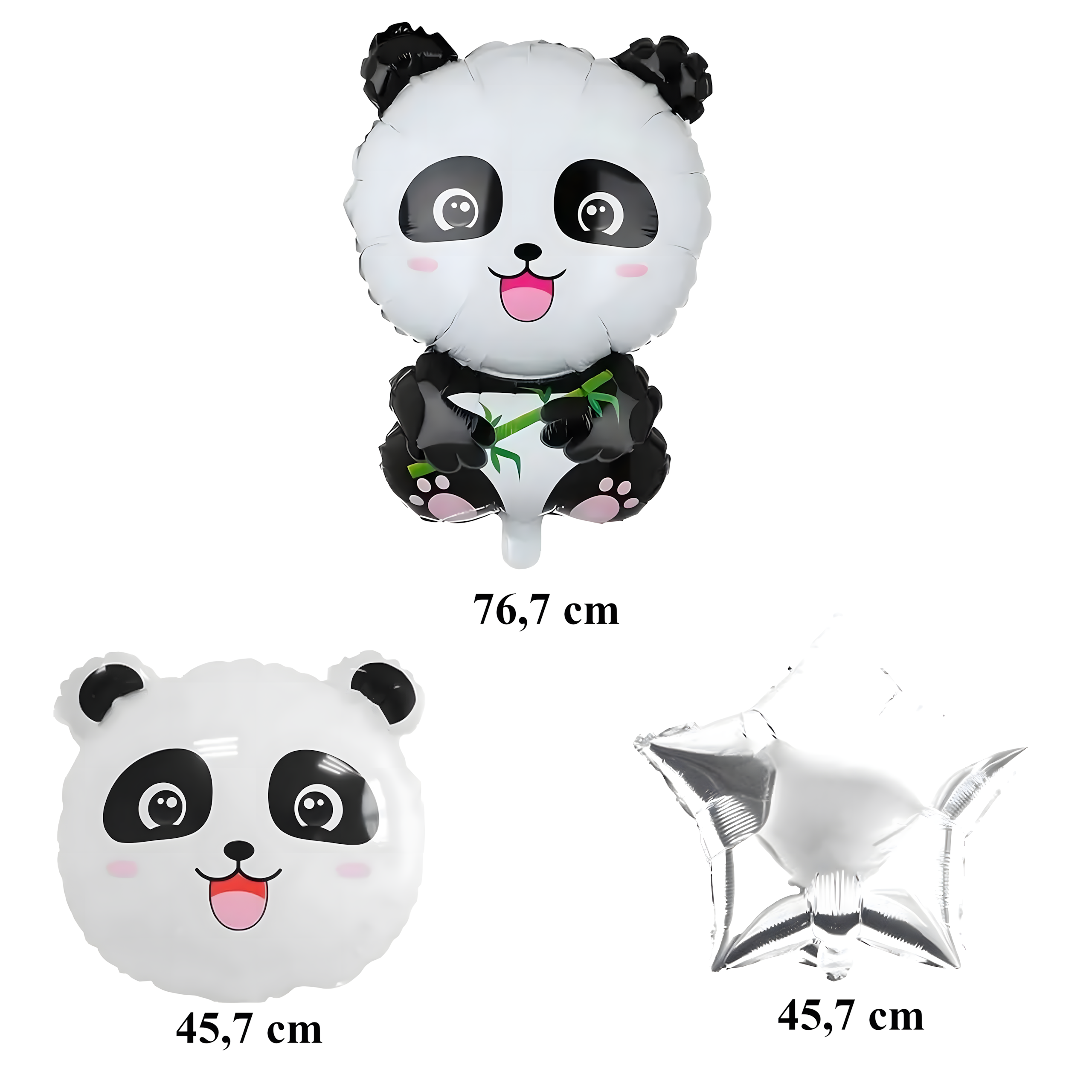 Zestaw Balonów Urodzinowych Panda Zwierzęta na Urodziny Przyjęcia 5 szt - obrazek 7