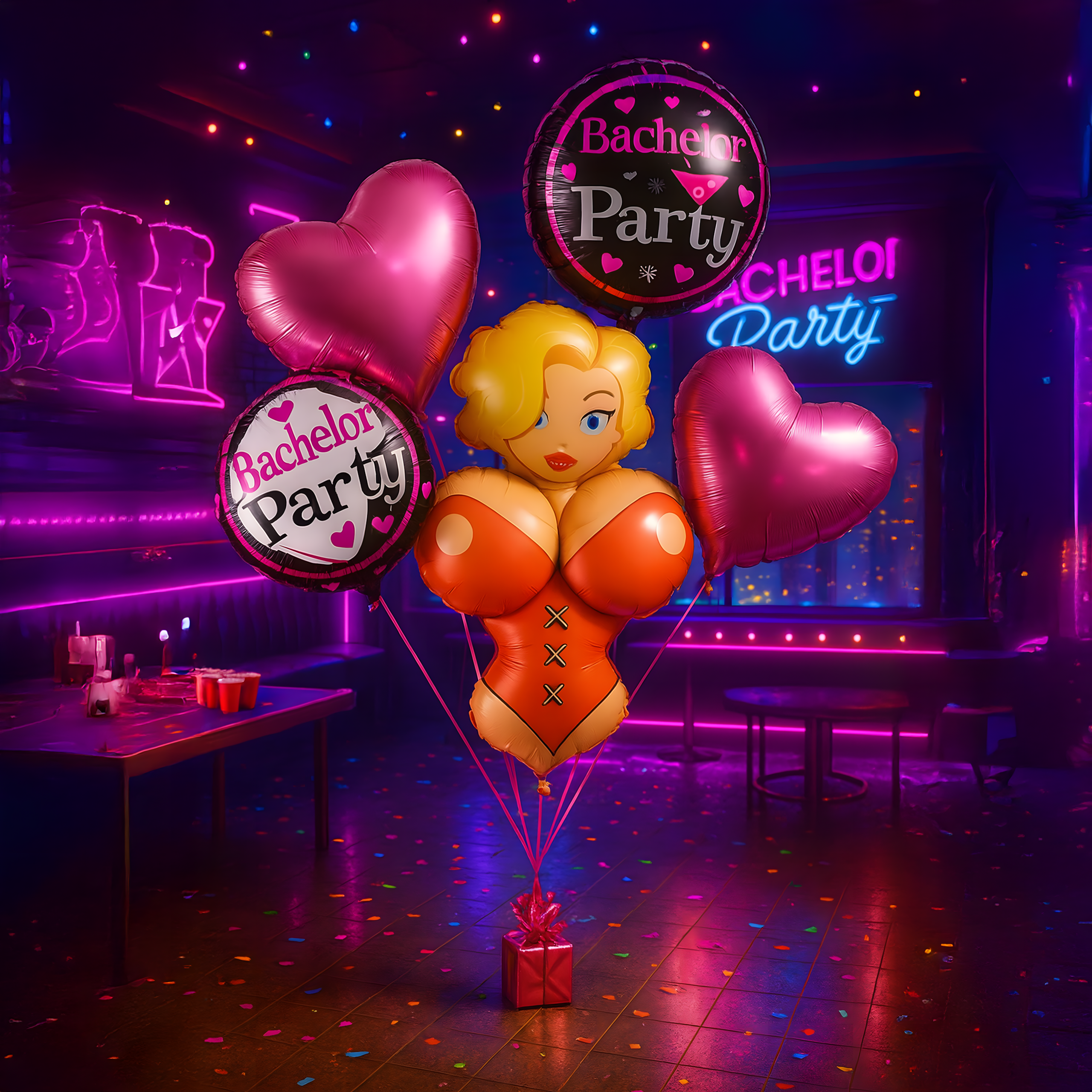 Zestaw Balonów na Wieczór Kawalerski Cycolina Przyjęcia 6 szt - obrazek 5