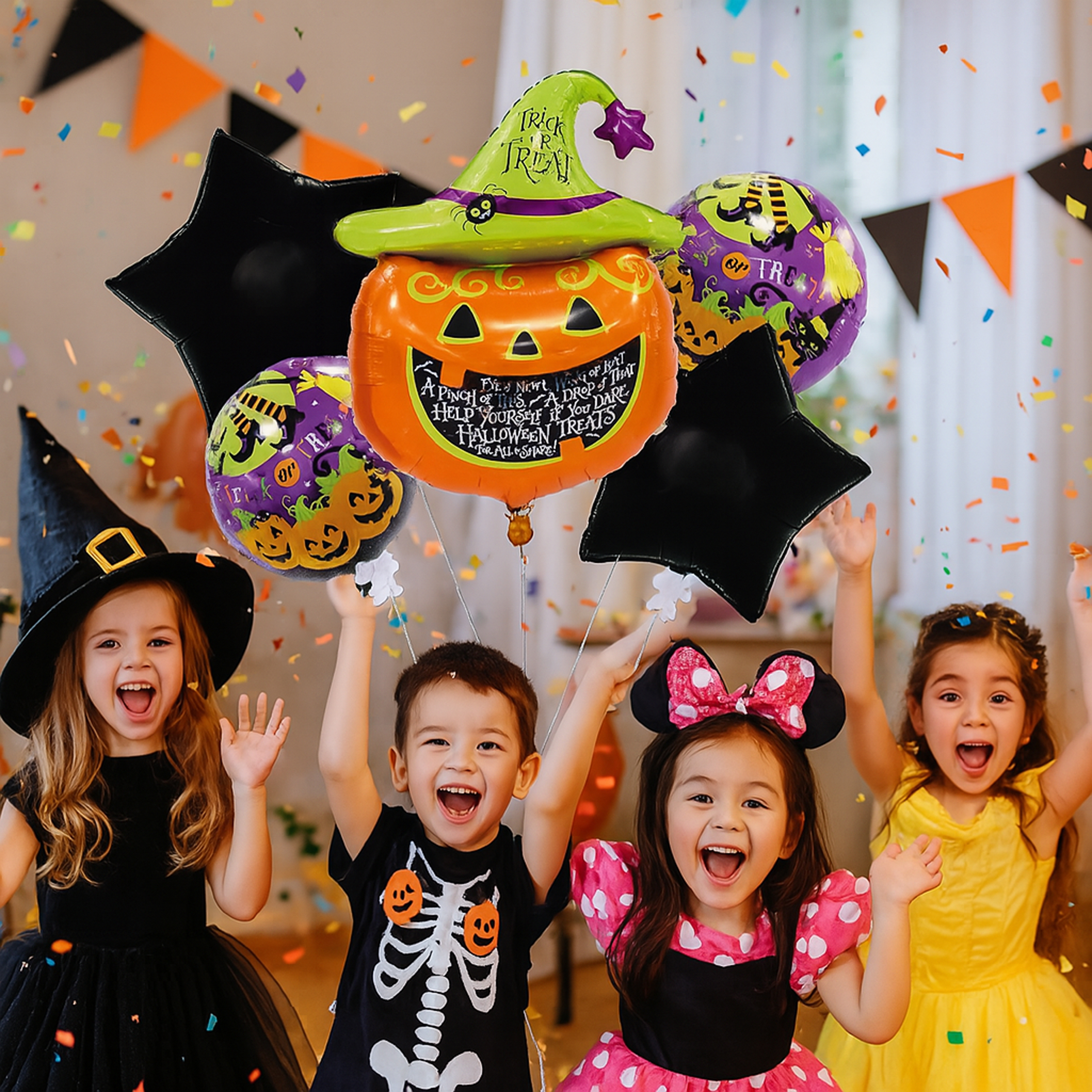 Zestaw Balonów Halloween na Urodziny Urodzinowe Przyjęcia Dynia 5 szt - obrazek 6