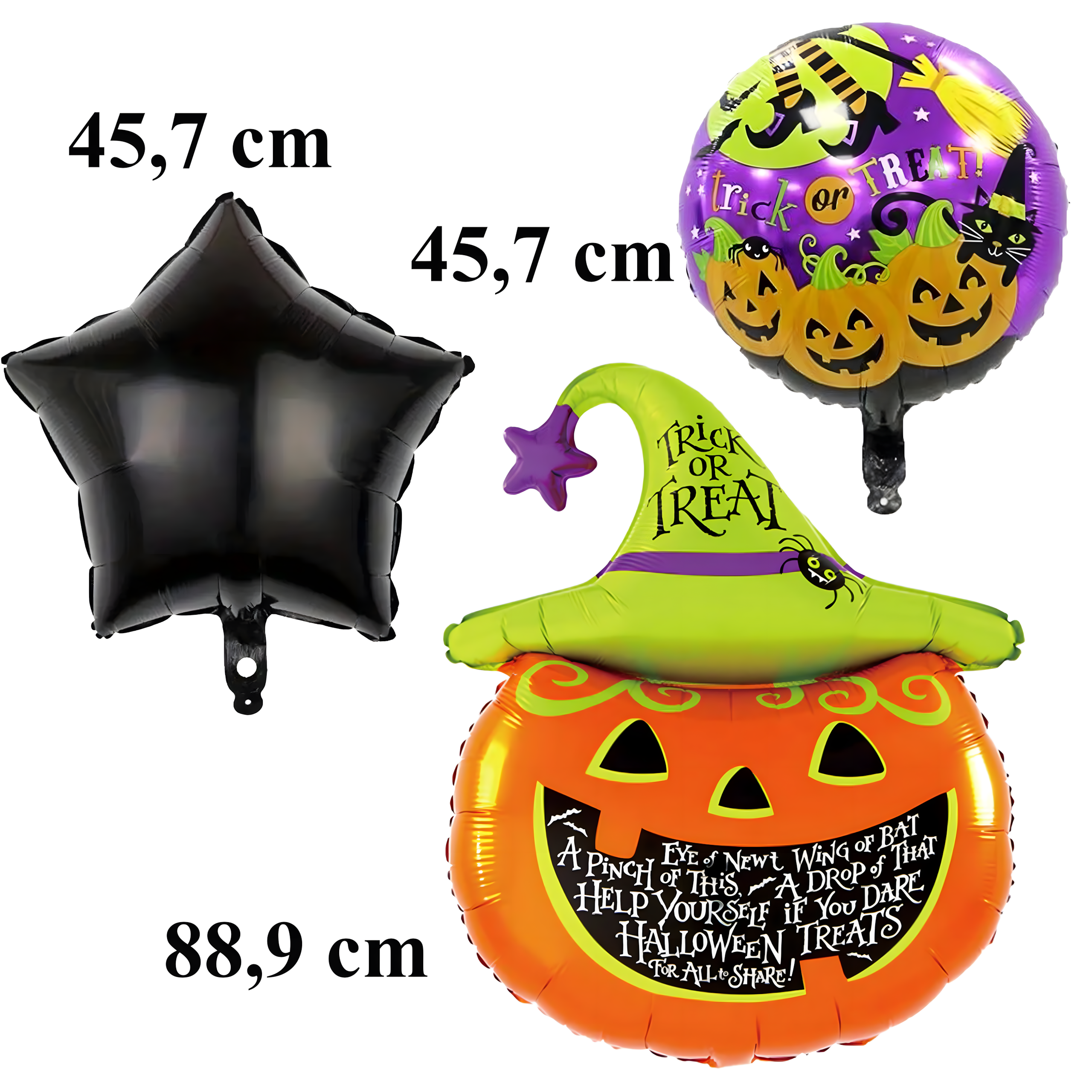 Zestaw Balonów Halloween na Urodziny Urodzinowe Przyjęcia Dynia 5 szt - obrazek 7