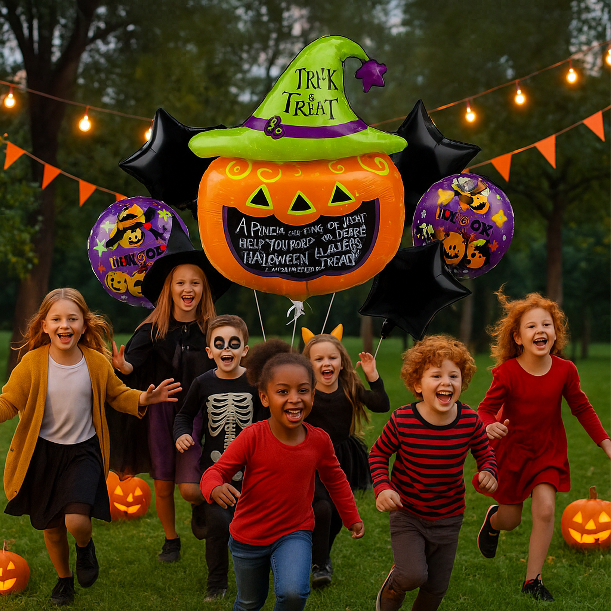 Zestaw Balonów Halloween na Urodziny Urodzinowe Przyjęcia Dynia 5 szt - obrazek 8