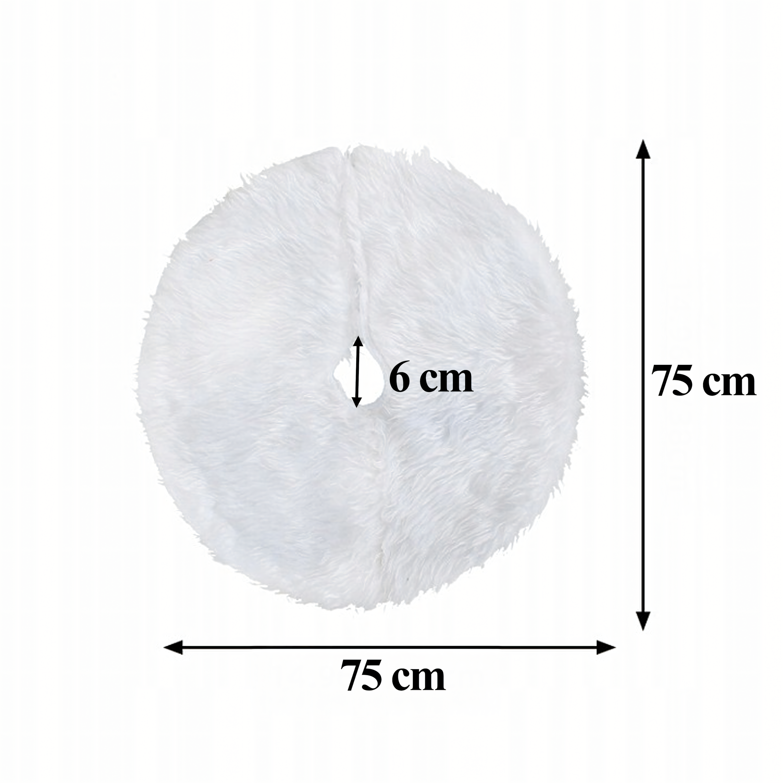 Dywanik Mata Futerko pod Choinkę Biały Dywan na Prezenty Dekoracyjny Duży - obrazek 7