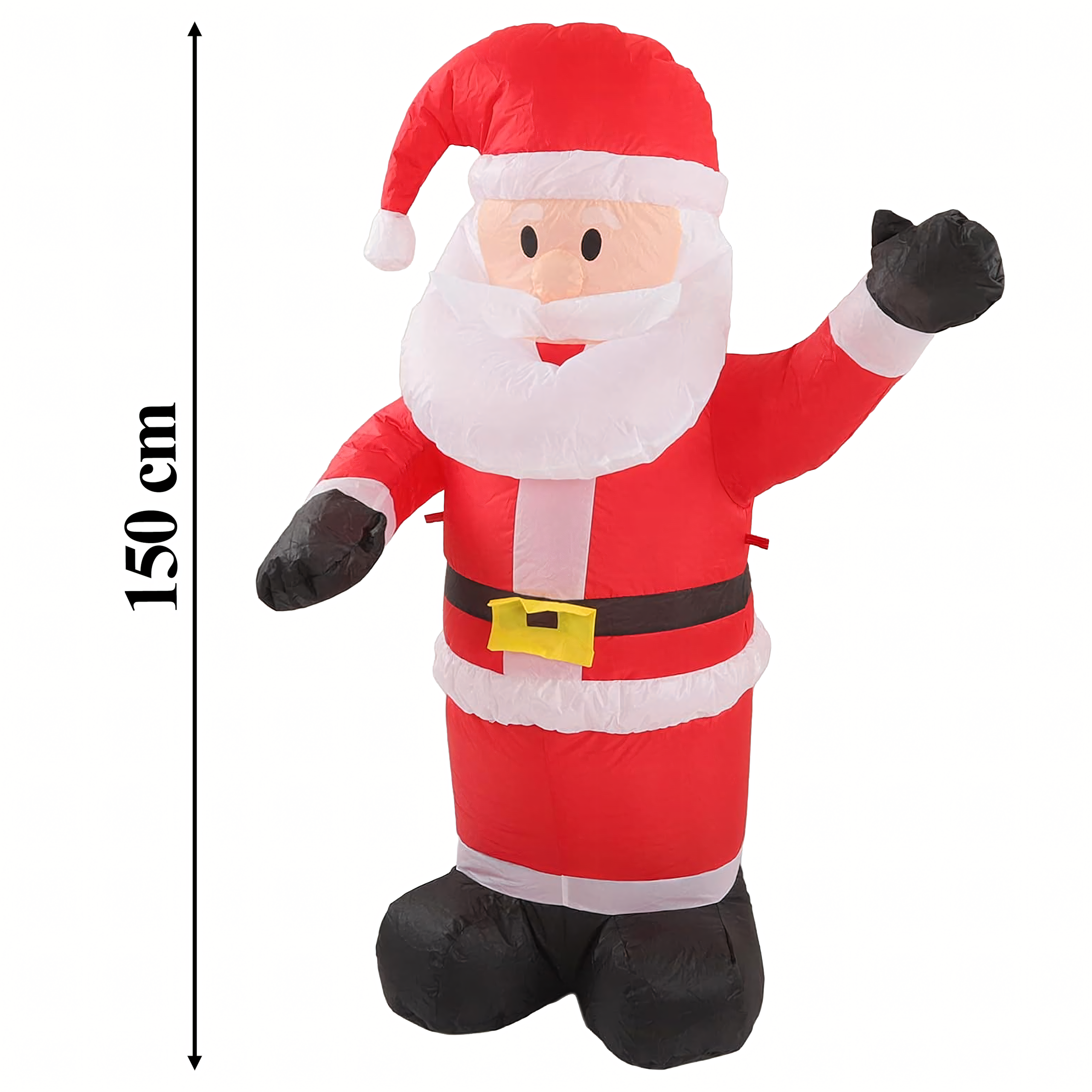 Dmuchany Mikołaj Dekoracyjny Ozdoba Świąteczna z Podświetleniem 150cm - obrazek 10