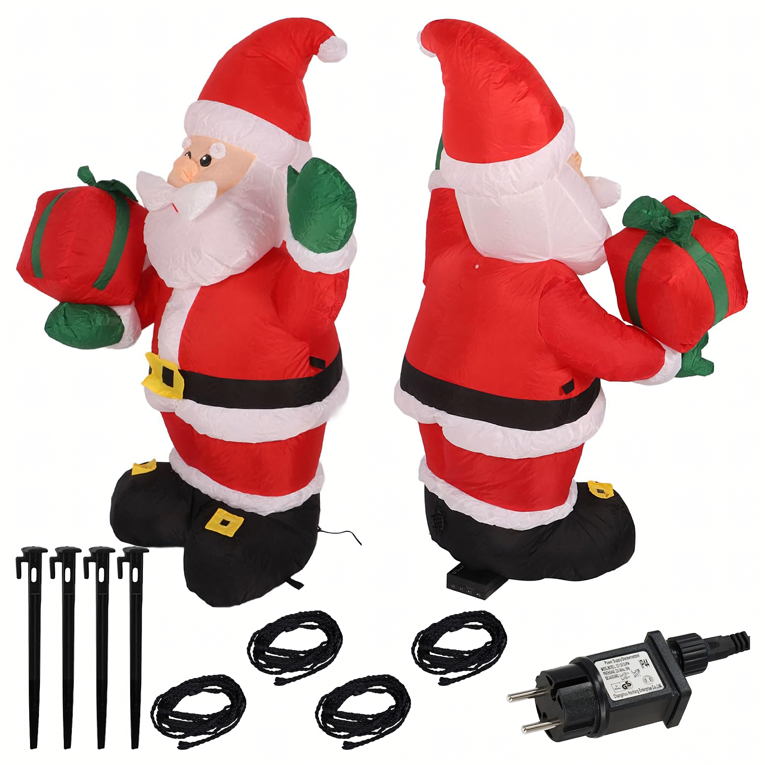 Dmuchany Mikołaj Świąteczny Ozdoba Boże Narodzenie Podświetlany 135cm Led - obrazek 5