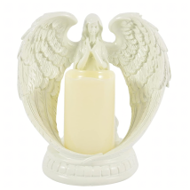 24 x Figurka Dekoracyjna Świecznik Świeca Ozdoba Anioł Aniołek Led Święta Ogród 21cm