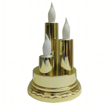 Lampka Świeczka Elektryczna Potrójna Wkład Świeca Znicz Płomień Ozdoba Grób