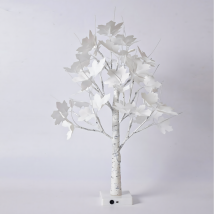 Drzewko Świecące Ozdobne Świąteczne Led Lampki Choinkowe Biała Brzoza 60 cm