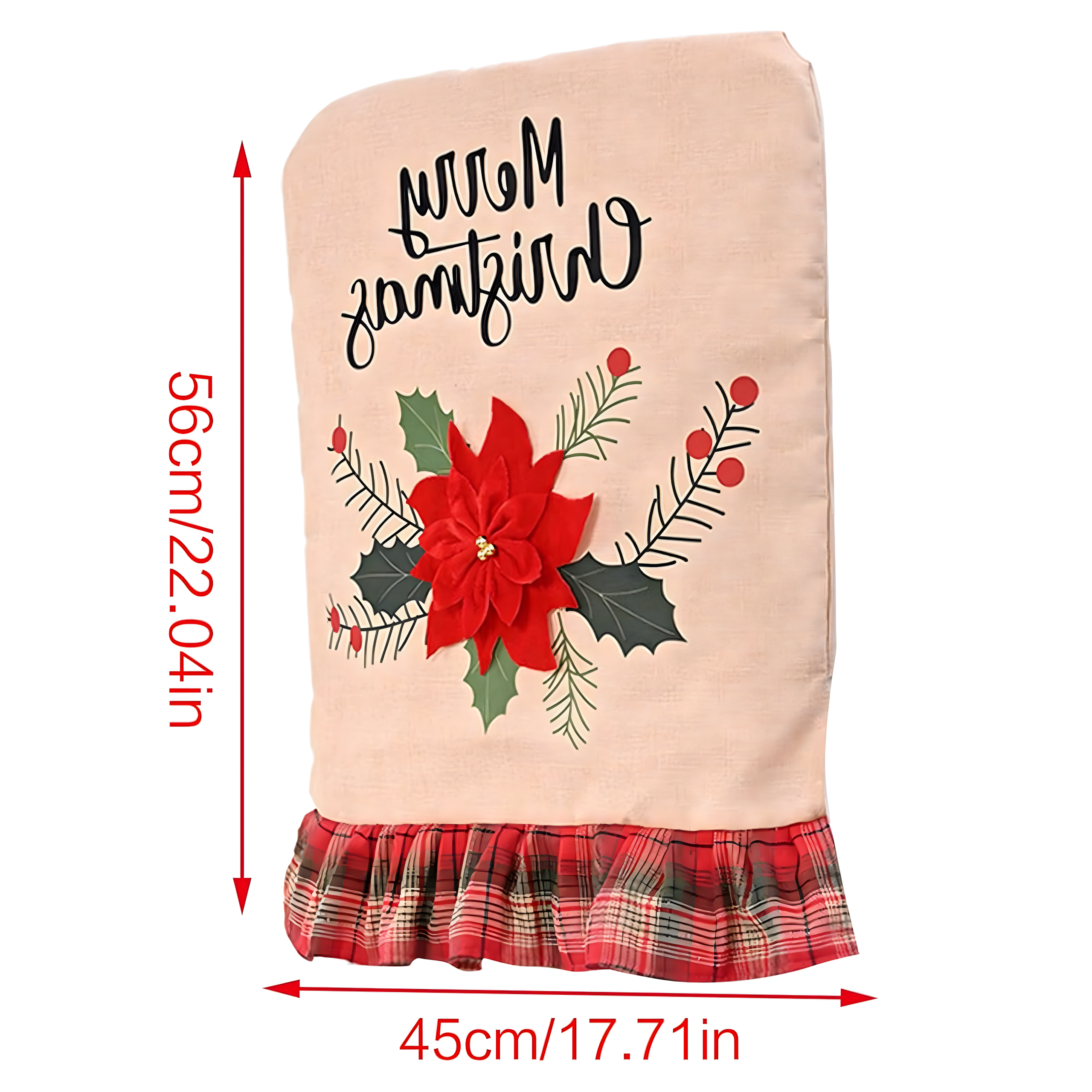 Pokrowiec na Krzesło Siedzisko Świąteczny Ozdoba Dekoracja Świąteczna - obrazek 7