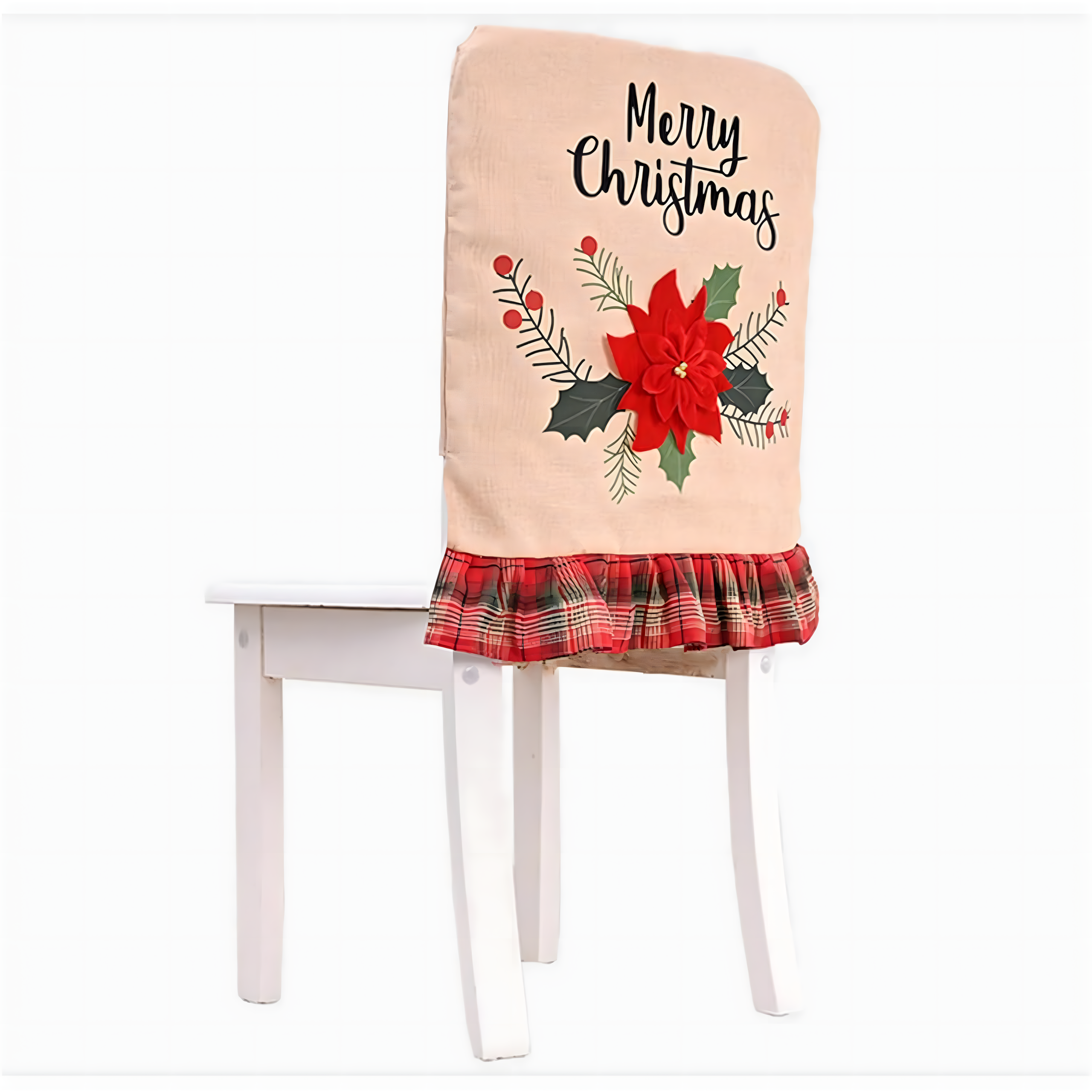 Pokrowiec na Krzesło Siedzisko Świąteczny Ozdoba Dekoracja Świąteczna - obrazek 8