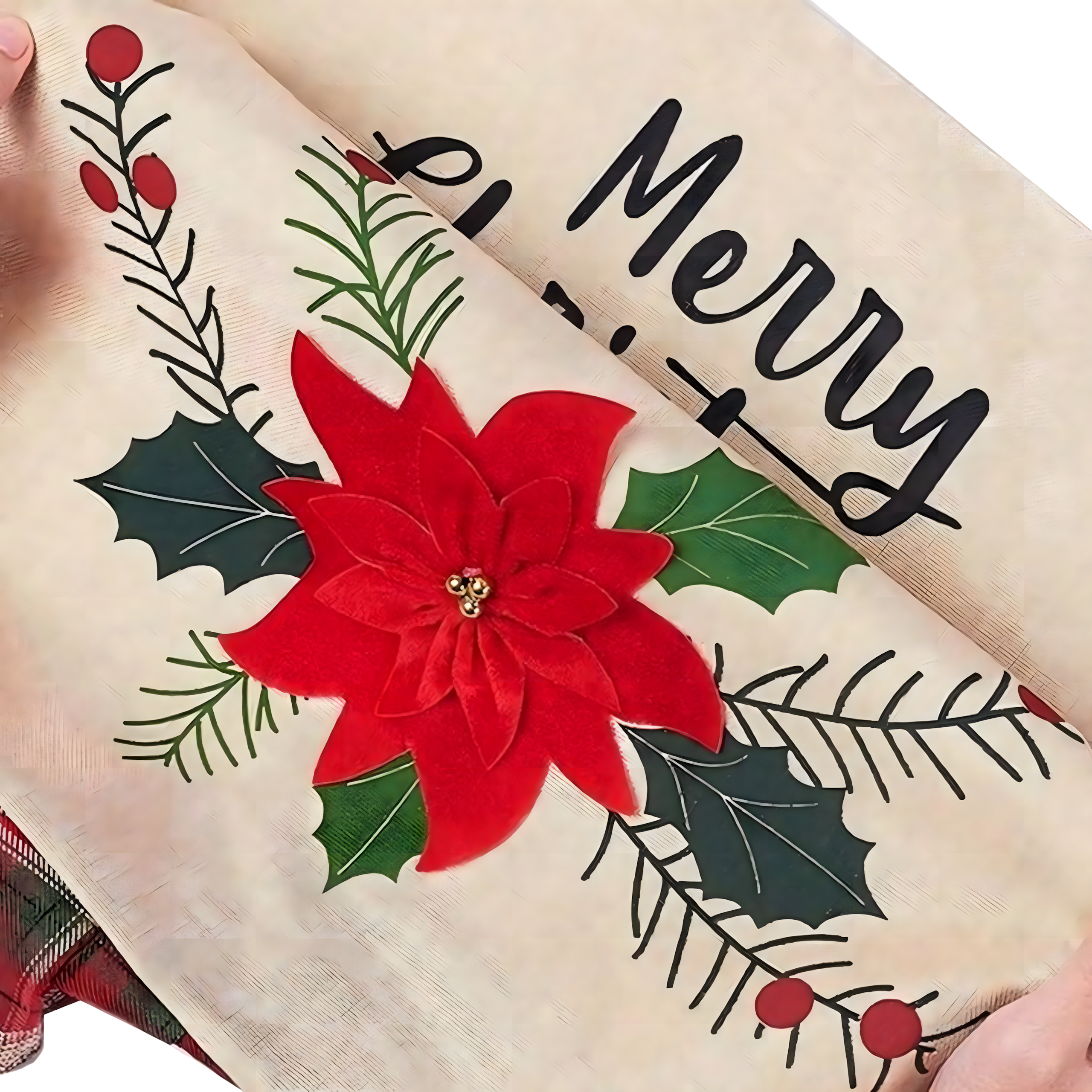 Pokrowiec na Krzesło Siedzisko Świąteczny Ozdoba Dekoracja Świąteczna - obrazek 10