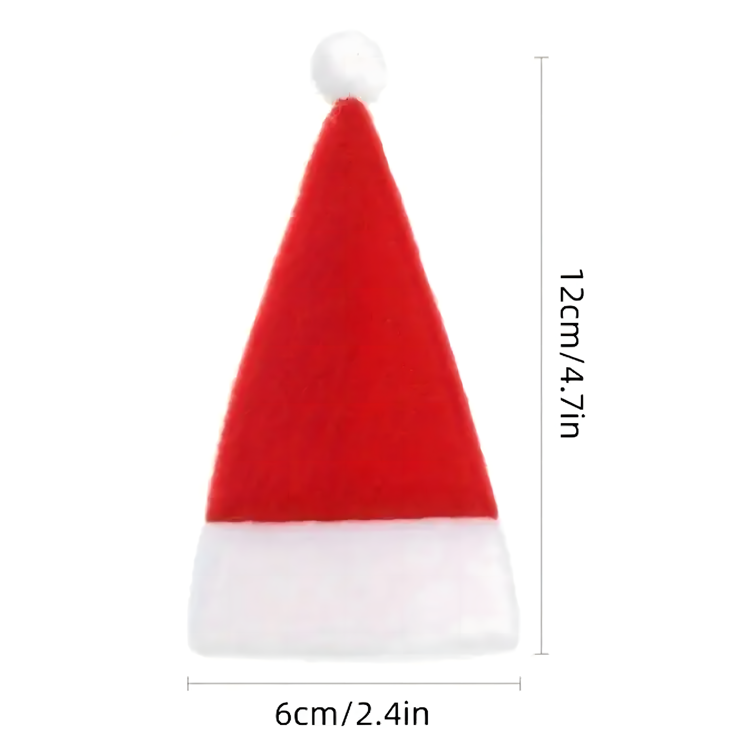 12x Etui na Sztućce Świąteczne Pokrowce Pokrowiec na Święta Czapka Mikołaj - obrazek 5