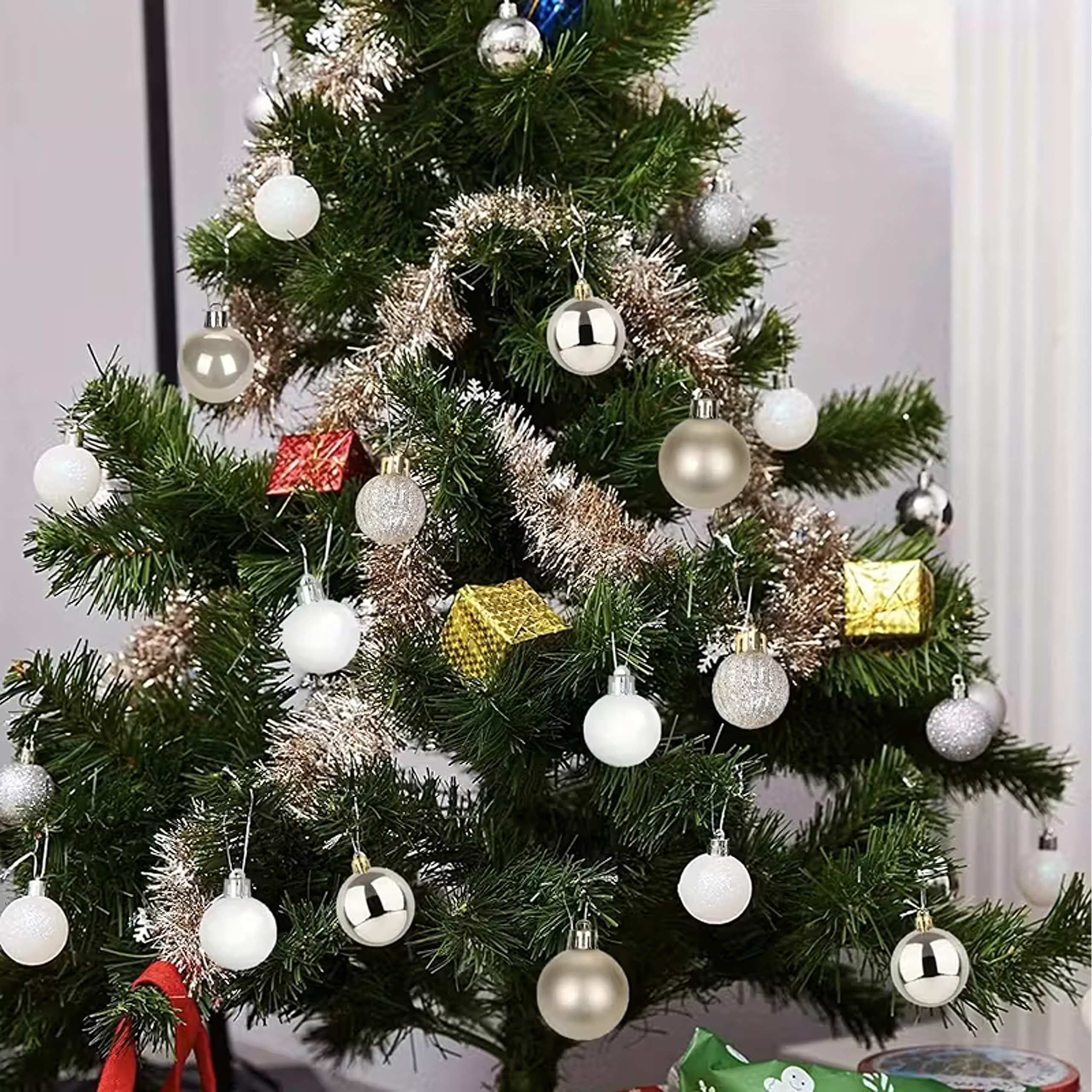 Zestaw Bombek Choinkowych Świątecznych 30 szt Gwiazda na Choinkę Stroik - obrazek 10