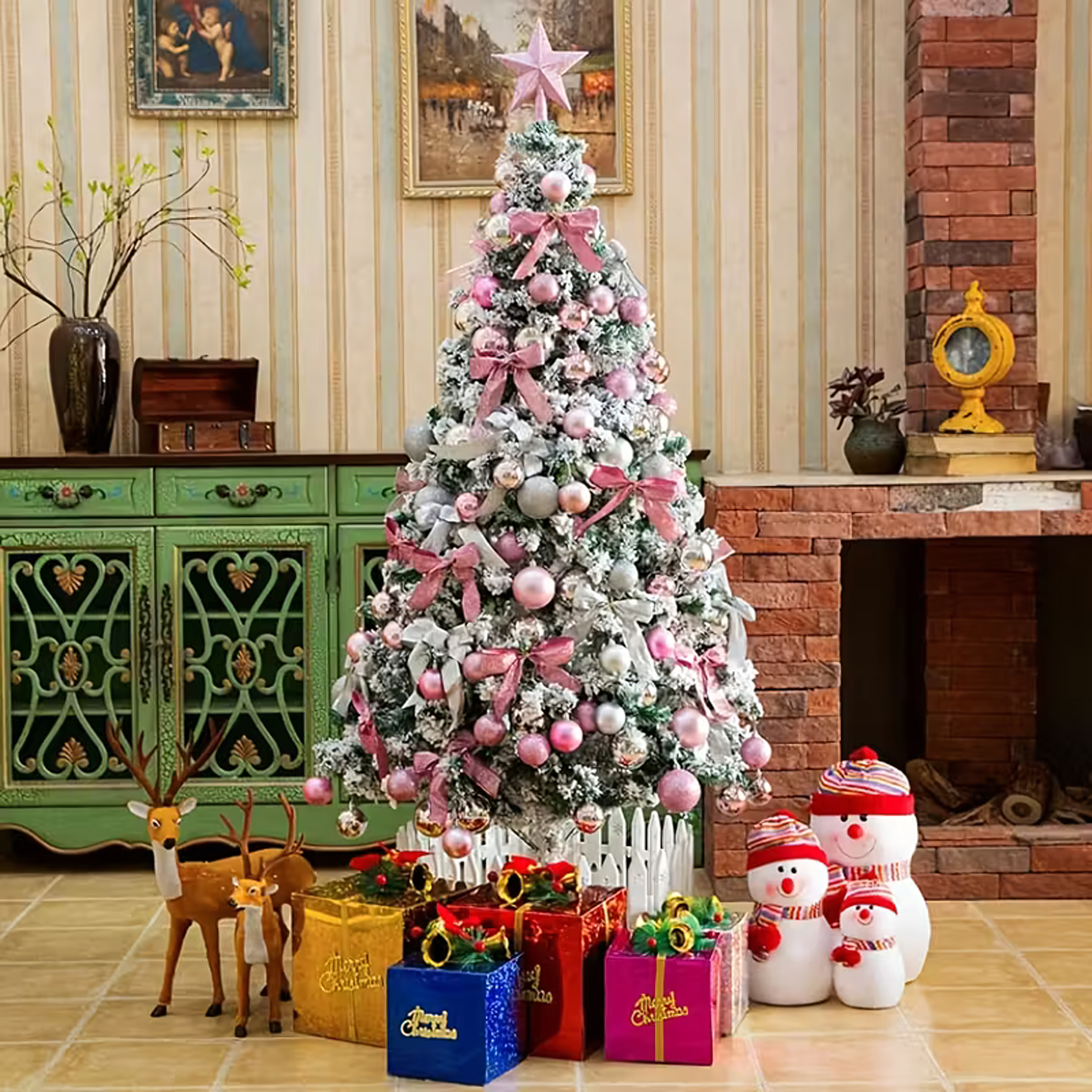 Zestaw Bombek Choinkowych Świątecznych 30 szt Gwiazda na Choinkę Stroik - obrazek 11