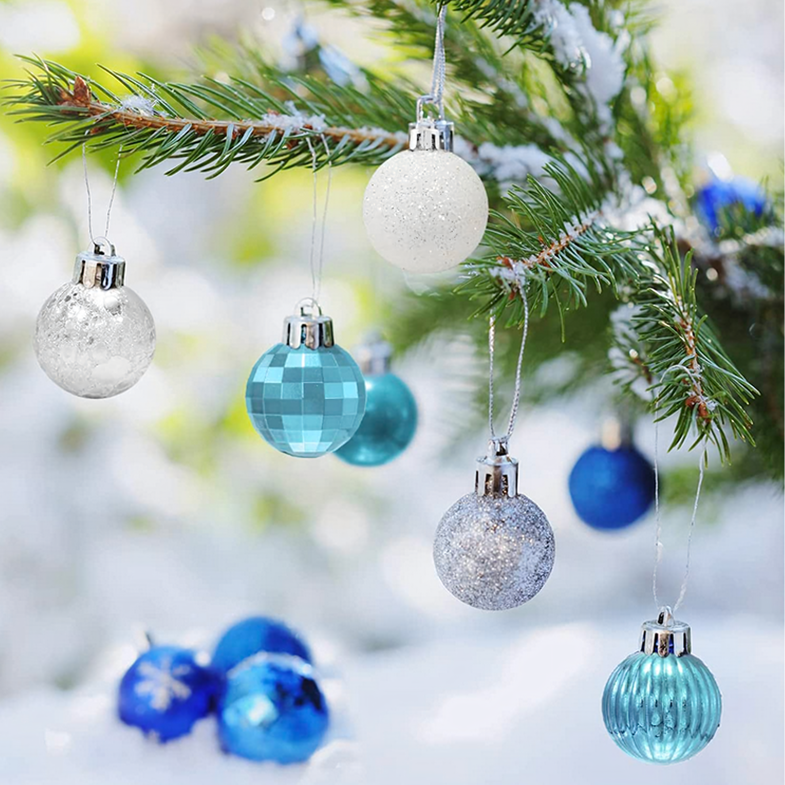 Zestaw Bombek Choinkowych Świątecznych 30 szt Gwiazda na Choinkę Stroik - obrazek 5