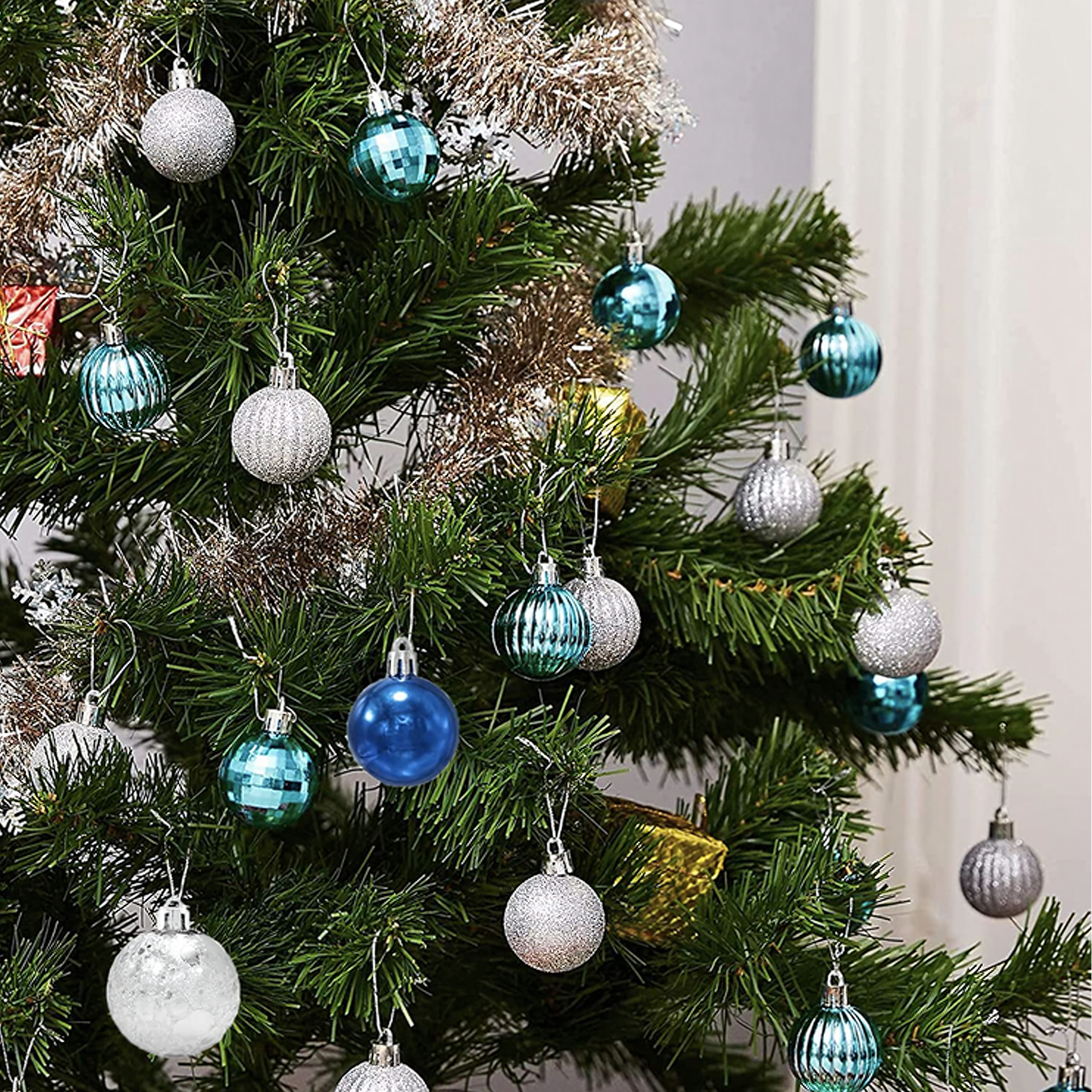 Zestaw Bombek Choinkowych Świątecznych 30 szt Gwiazda na Choinkę Stroik - obrazek 6