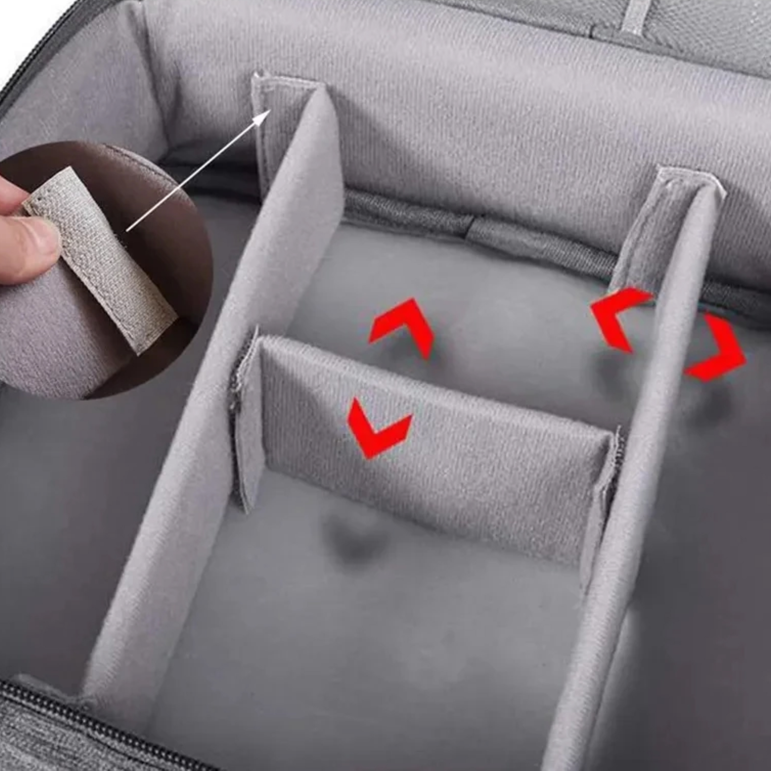 ORGANIZER PODRÓŻNY ETUI TORBA NA KABLE ŁADOWARKI USB AKCESORIA + UCHWYT - obrazek 4