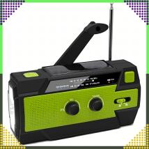 Radio Solarne Latarka Powerbank 4000 mAh Awaryjne Budowlane Am Fm Sos USB