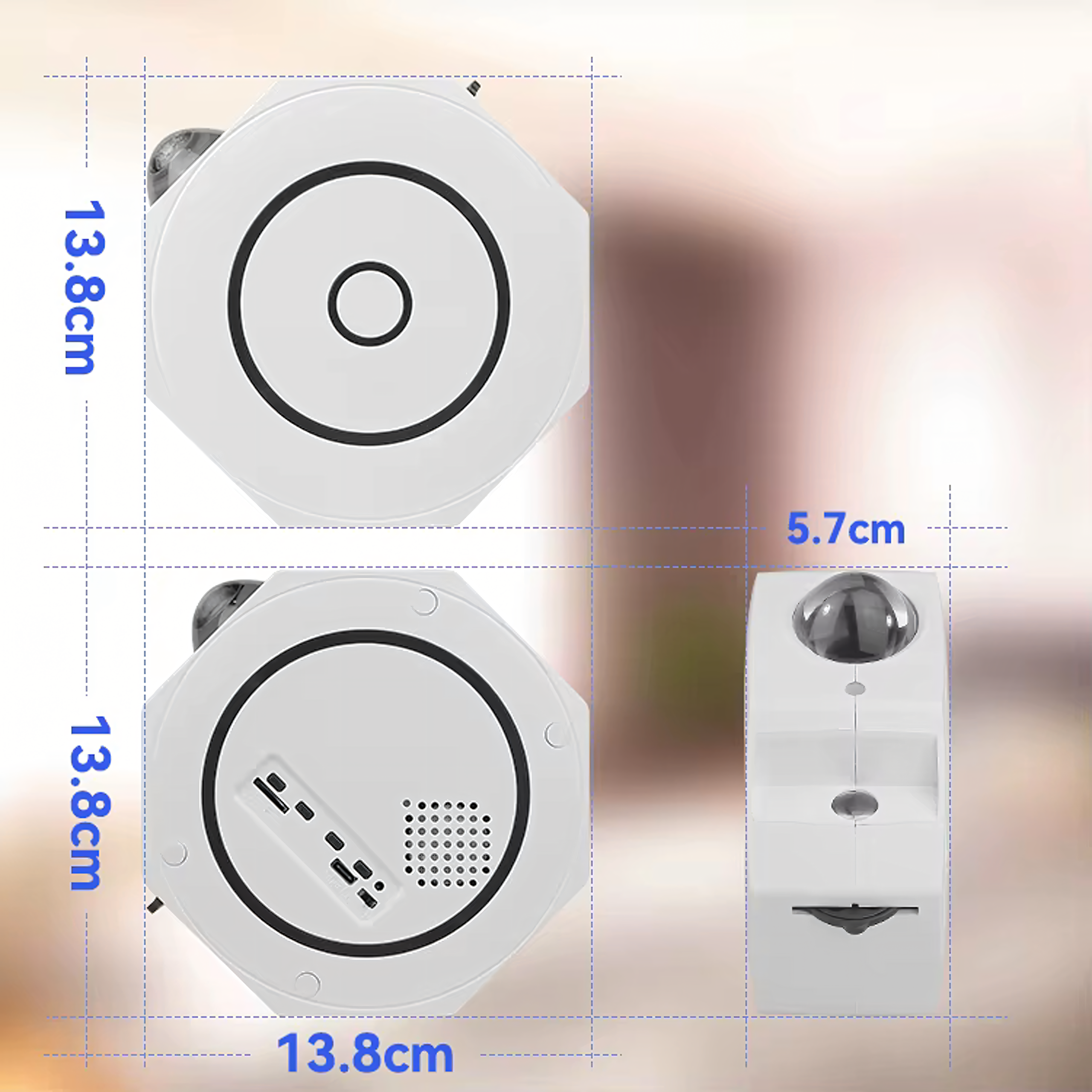 Projektor Gwiazd Rzutnik Nieba Lampka Led Nocna Relaksacyjna + Pilot - obrazek 4