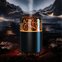 Nawilżacz Powietrza Dyfuzor Zapachowy Led Aromaterapia Efekt Ognia Wulkanu