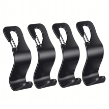 Zestaw 4 x Wieszak Hak Haczyk Uchwyt na Zagłówek Zakupy do Fotela Samochodu
