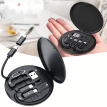 Organizer 5w1 Podróżny do Telefonu Przejściówki USB-C Lighting Micro USB-A
