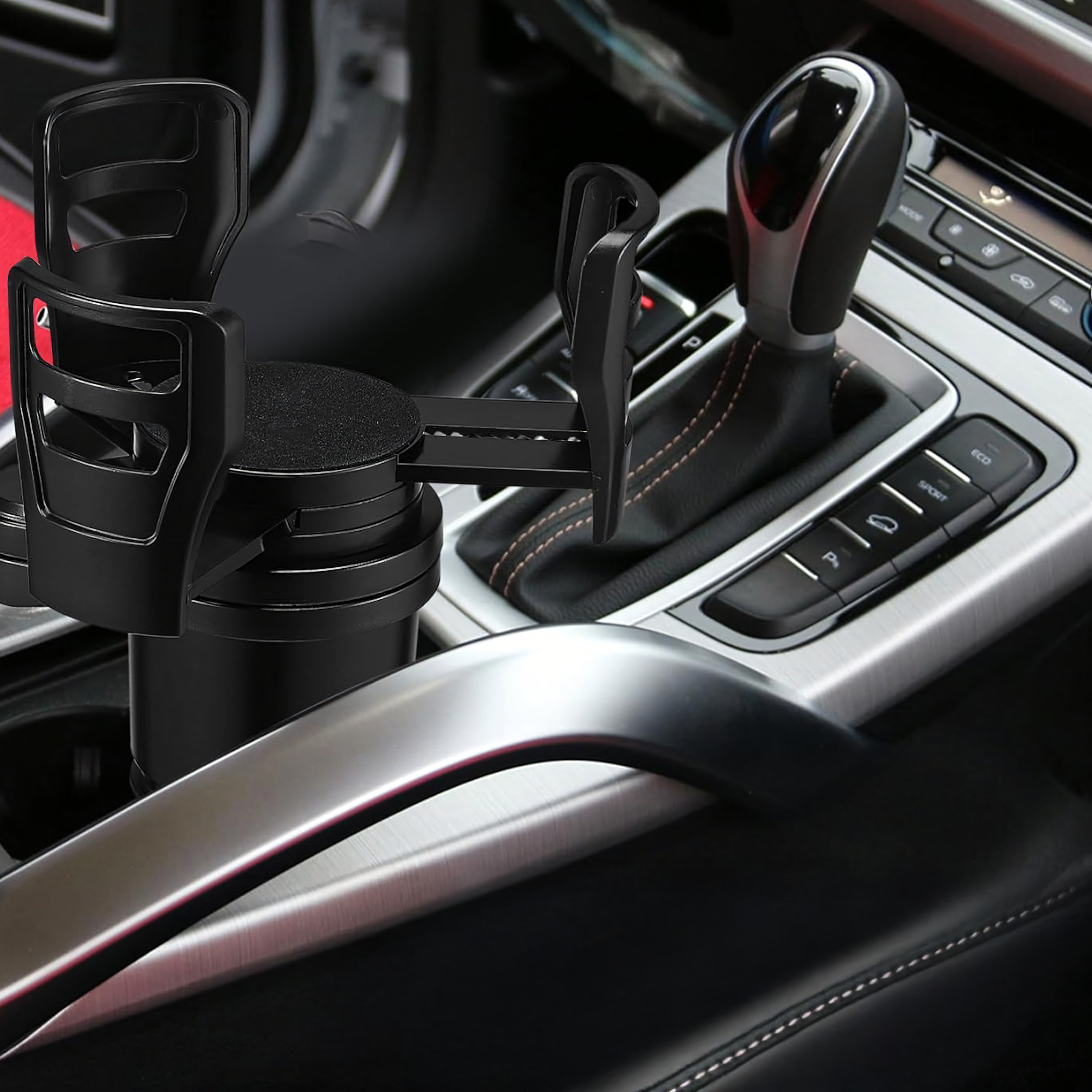 Uchwyt 2w1 Samochodowy na Kubek Napoje Kawę Obrotowy 360° Regulowany - obrazek 10