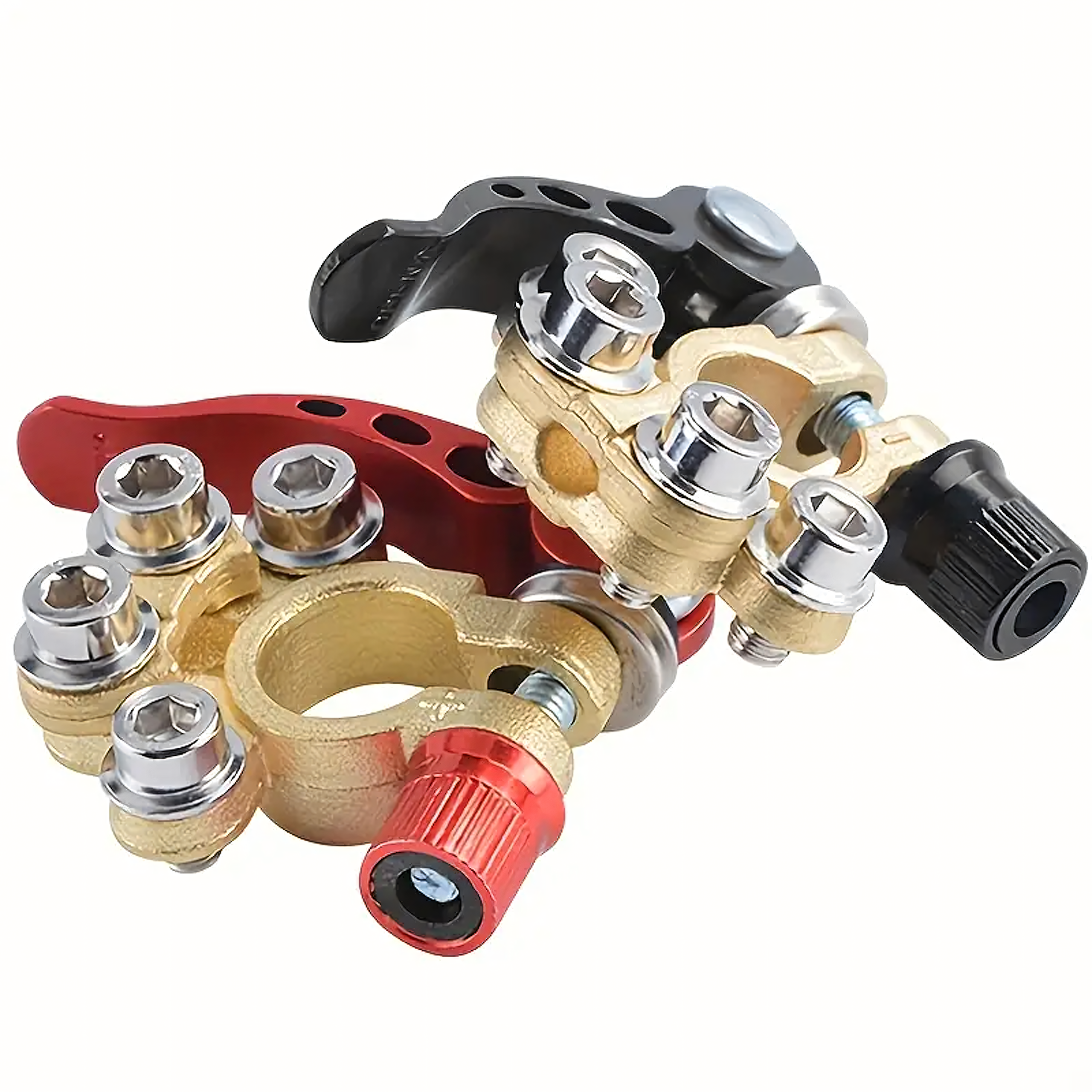 2x Klemy Zaciskowe Złącza Zaciski Akumulatora Dodatnie Ujemne Zestaw 6-24V - obrazek 9