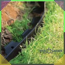 Zestaw Obrzeże Trawnikowe Ogrodowe 60x50x20m 30 Kołków Kotew Czarne