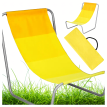 Leżak Ogrodowy Składany Turystyczny Krzeszło Przenośne Plażowe + Torba