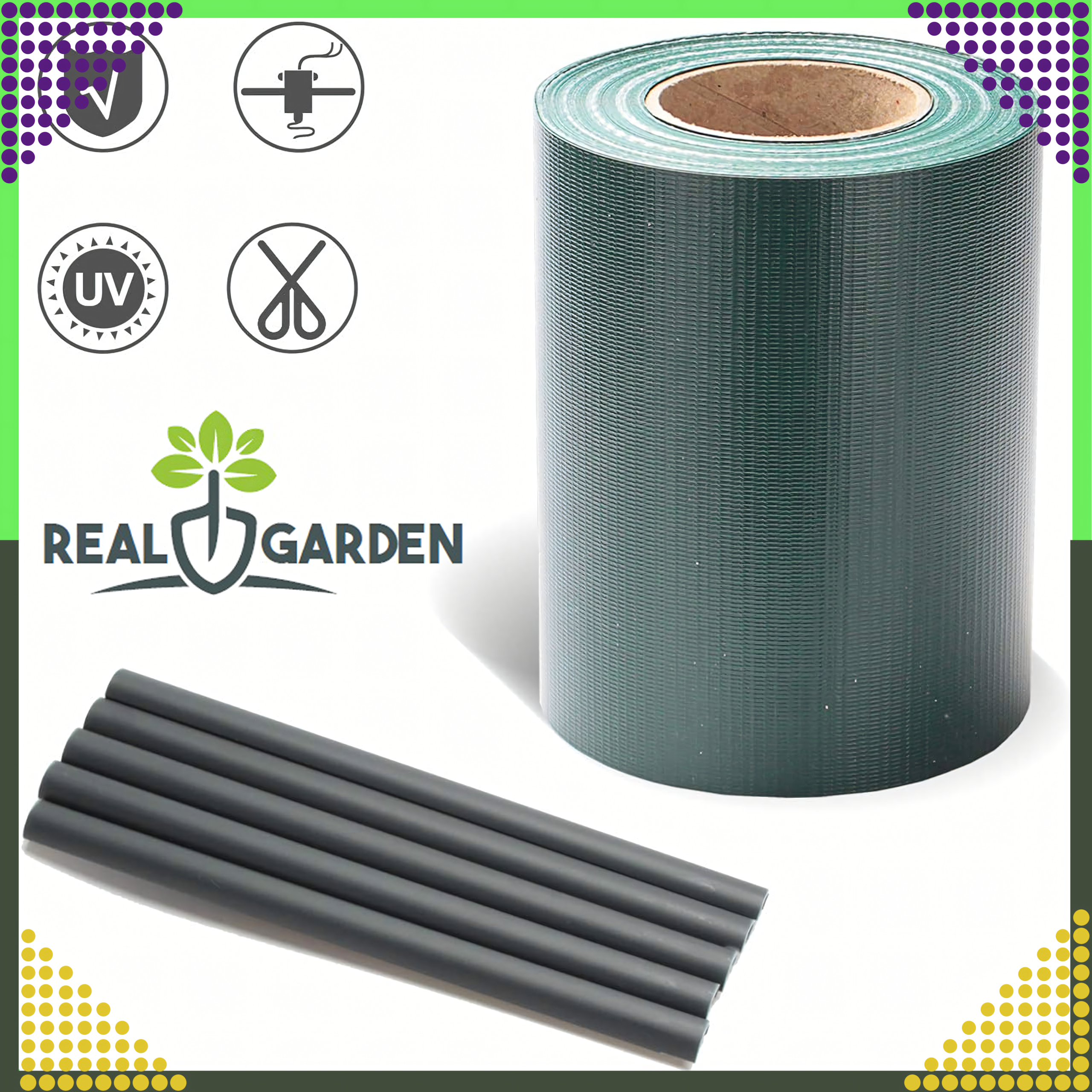 Taśma Ogrodzeniowa Jasnoszara 19cmx35m Osłona Panelowa na Ogrodzenie Płot UV - obrazek 7