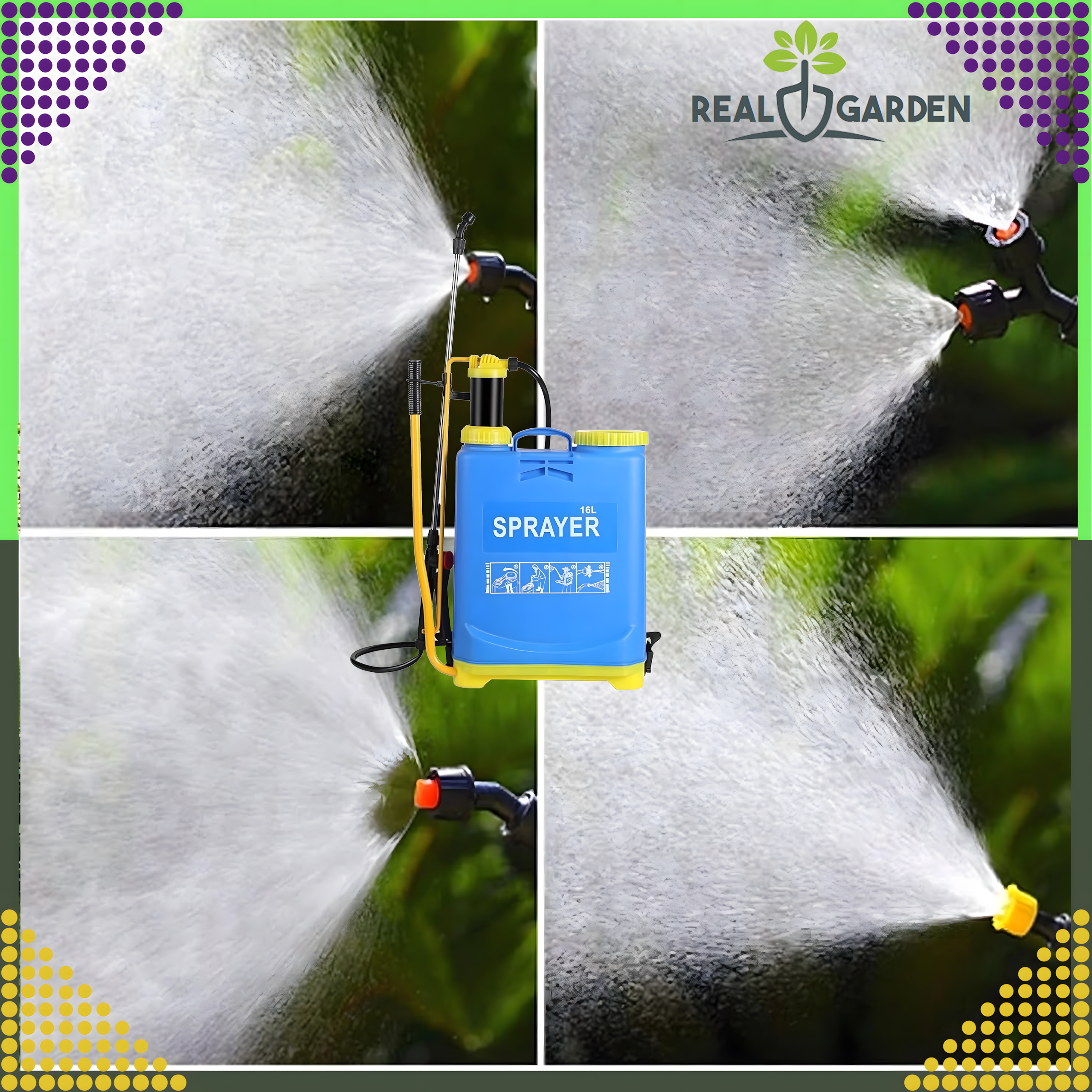 Opryskiwacz 16L Ciśnieniowy Plecakowy Ogrodowy Zraszacz + Lejca + Dysze - obrazek 8