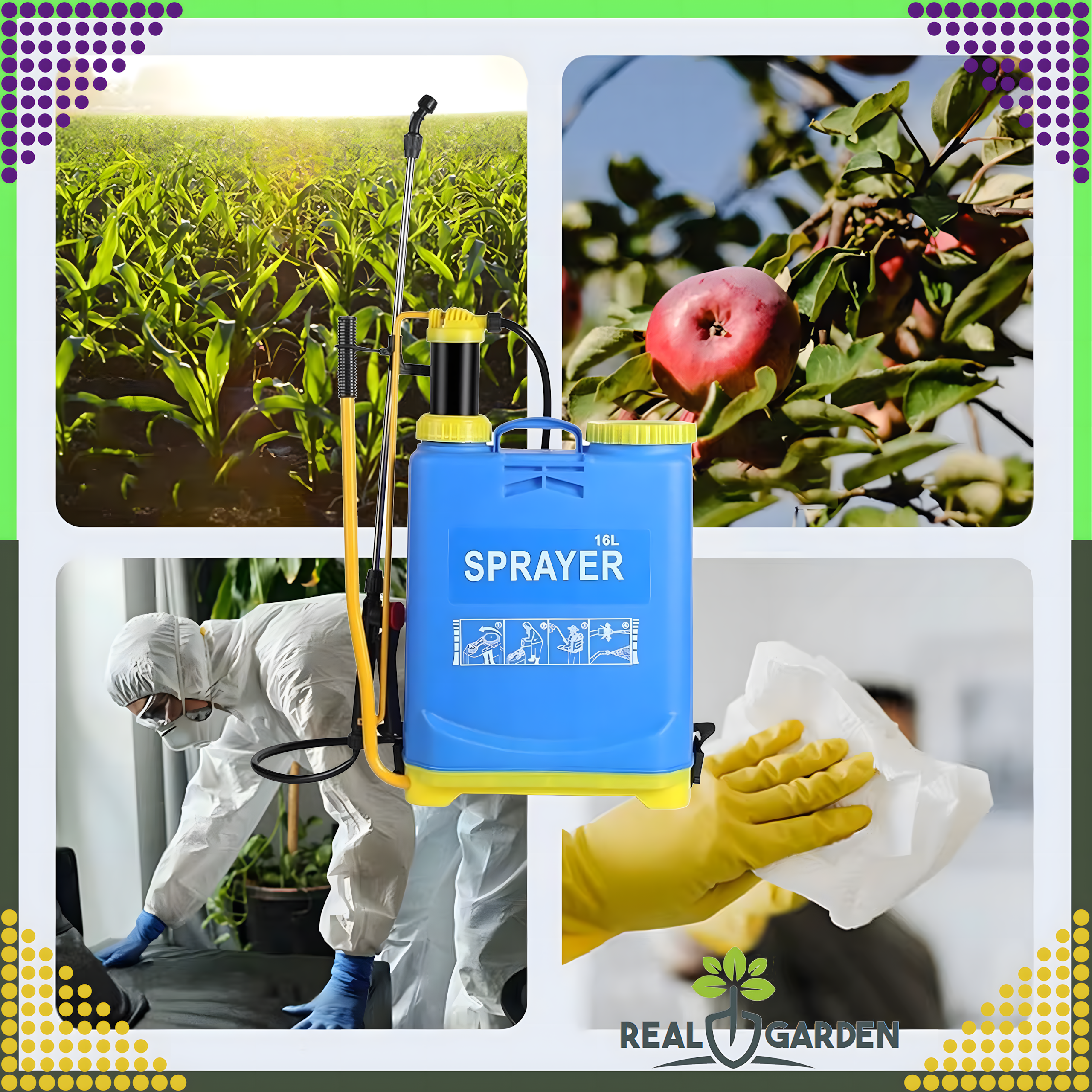 Opryskiwacz 16L Ciśnieniowy Plecakowy Ogrodowy Zraszacz + Lejca + Dysze - obrazek 10