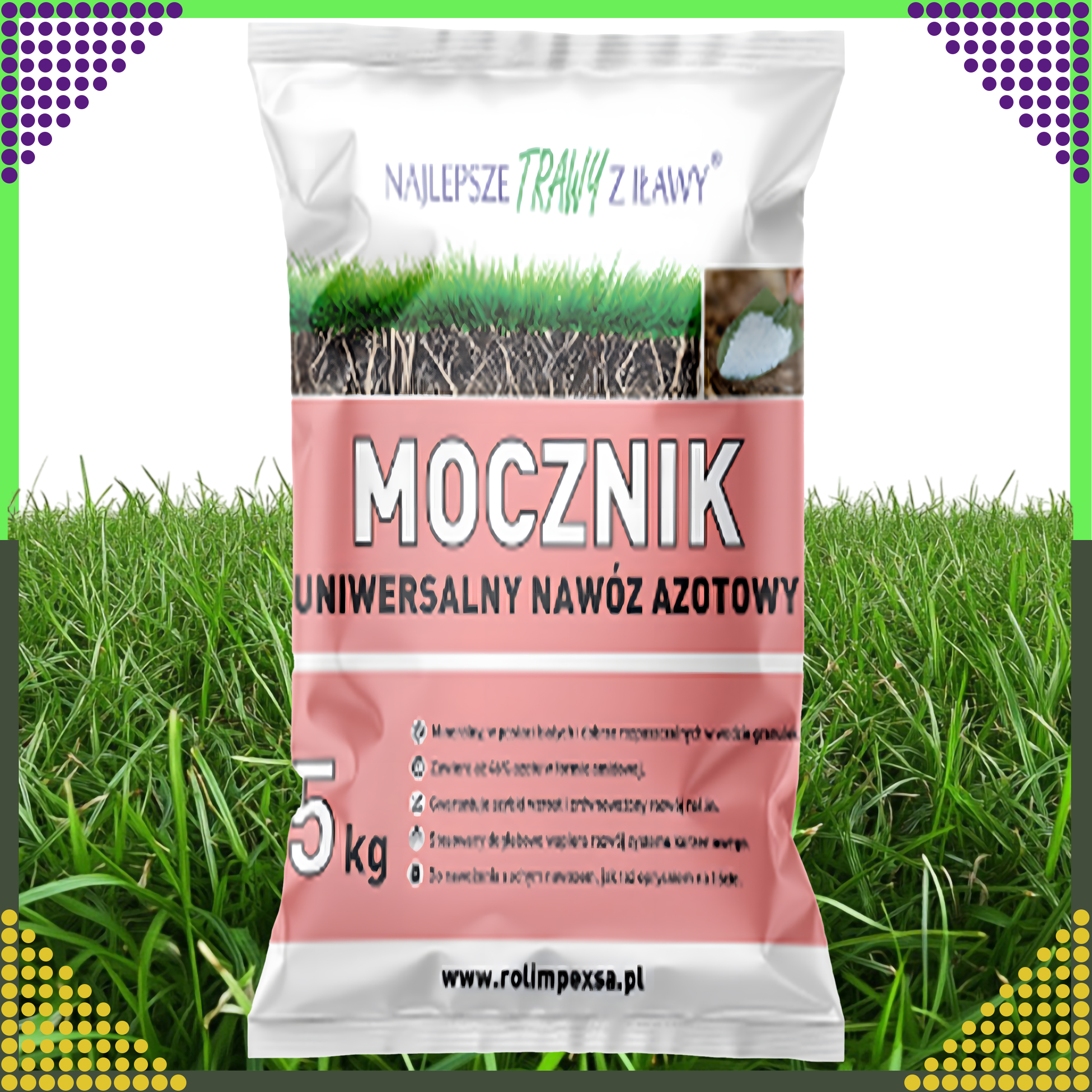 Premium Mocznik Nawóz Ekologiczny 5kg Uniwersalny Azotowy do Ogrodu Trawy - obrazek 5