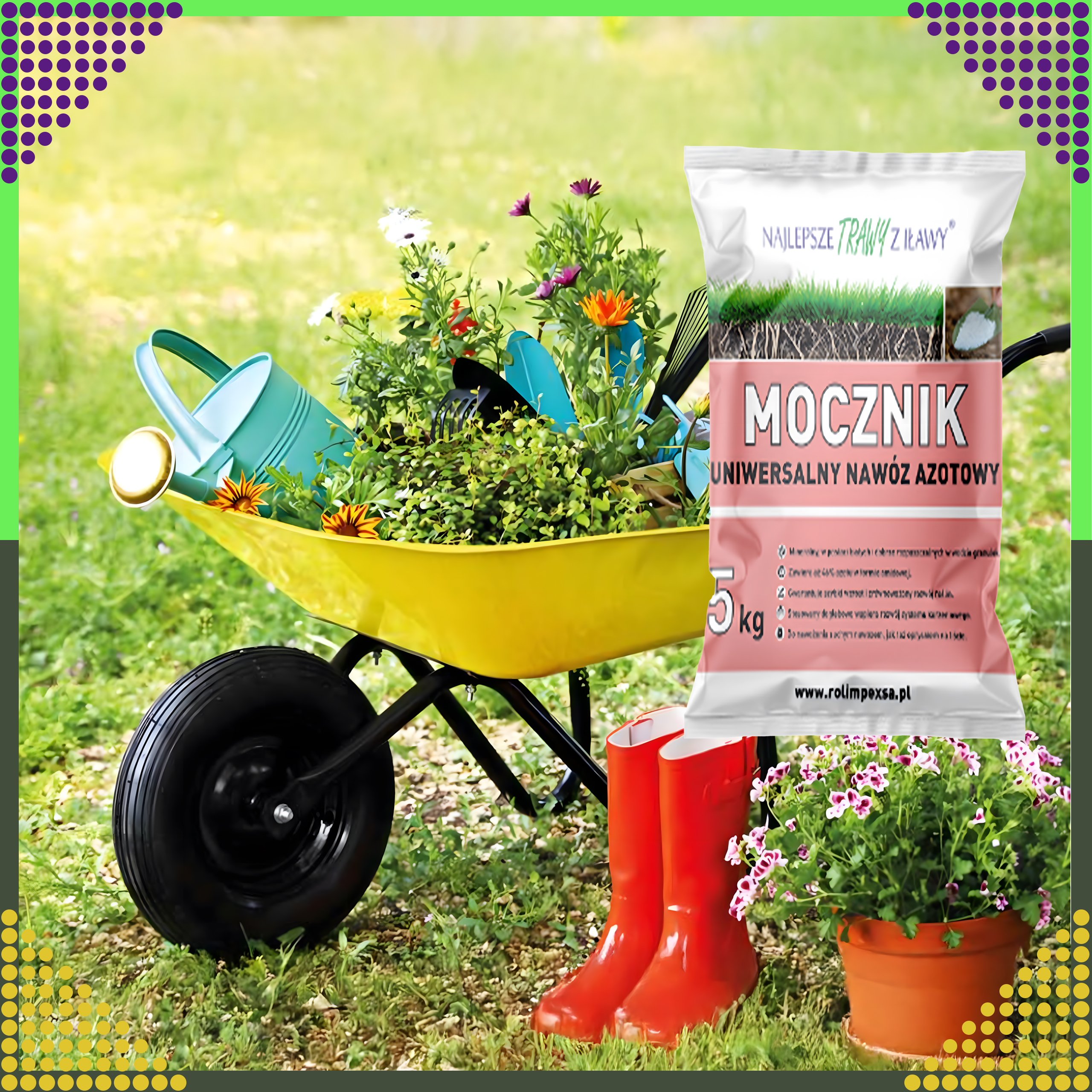 Premium Mocznik Nawóz Ekologiczny 5kg Uniwersalny Azotowy do Ogrodu Trawy - obrazek 6