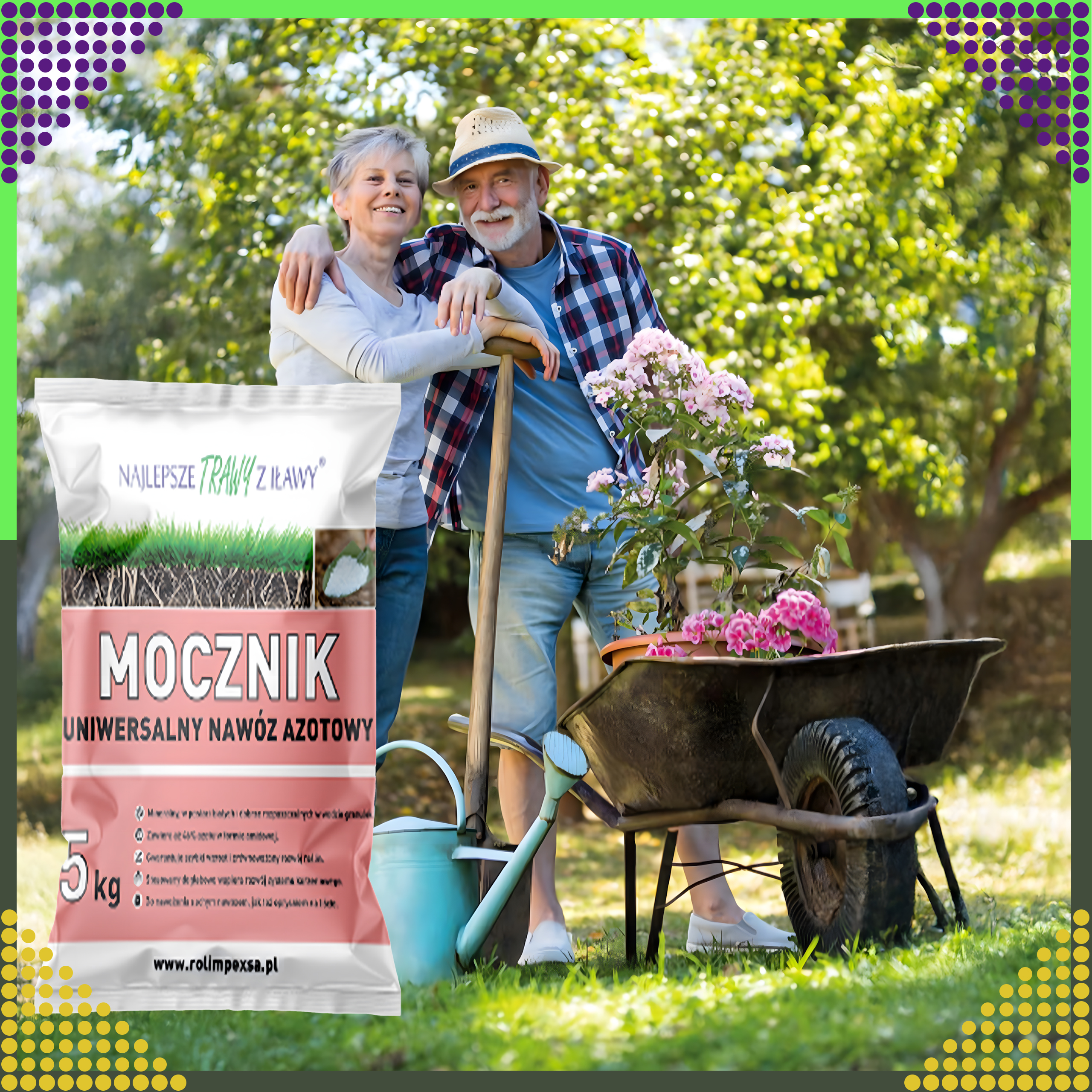 Premium Mocznik Nawóz Ekologiczny 5kg Uniwersalny Azotowy do Ogrodu Trawy - obrazek 8