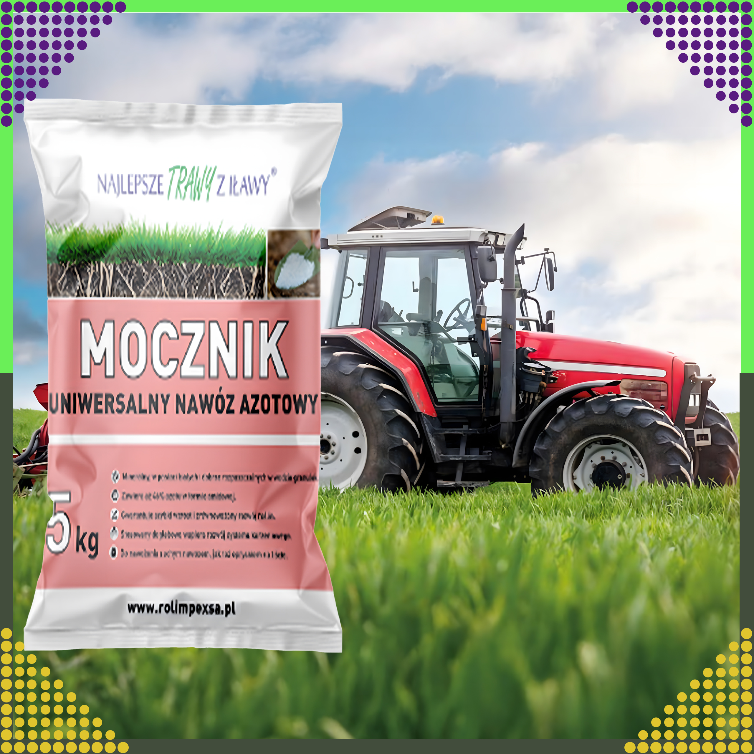 Premium Mocznik Nawóz Ekologiczny 5kg Uniwersalny Azotowy do Ogrodu Trawy - obrazek 10