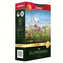 Premium Trawa Mieszanka FLOWERING Mix 1kg 40m Trawnik Łąka Kwiatowa Nasiona