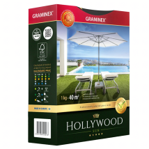 Premium Trawa Nasiona Mieszanka HOLLYWOOD 1kg do Słonecznych Miejsc Suchych