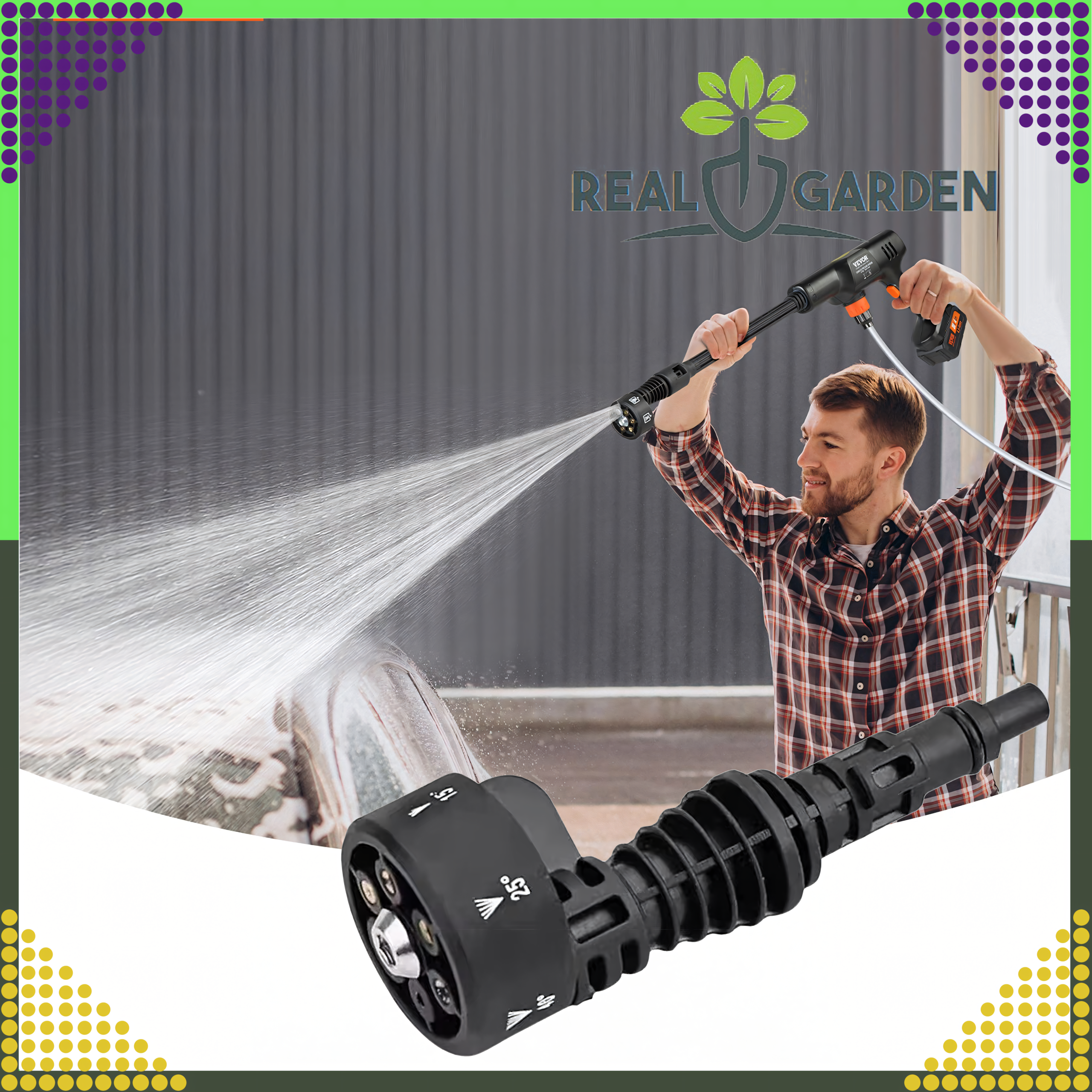 Multi Dysza 6w1 Dysza do Myjki Ciśnieniowe Kąt 0 15 25 40 Dysza Przestawna - obrazek 7