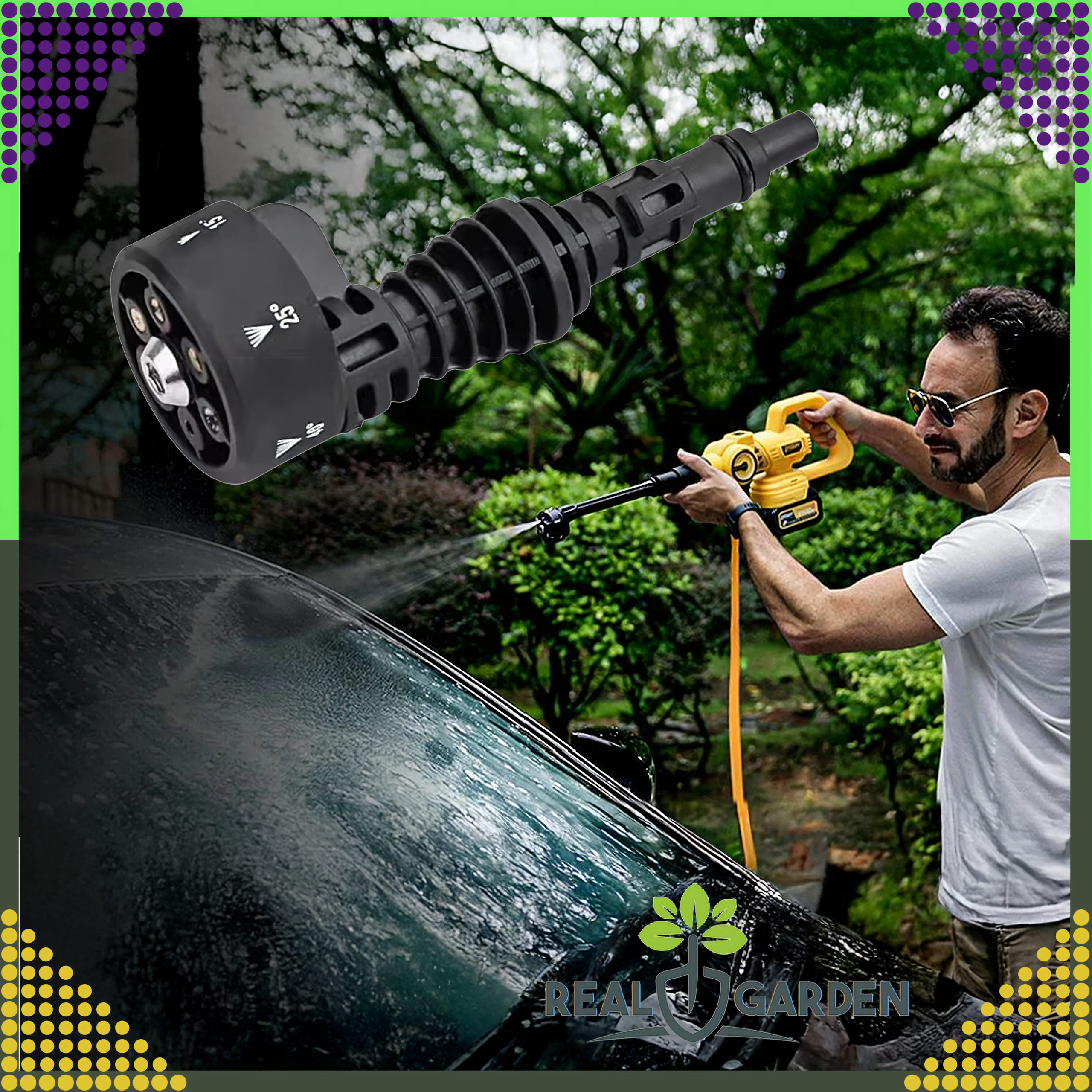 Multi Dysza 6w1 Dysza do Myjki Ciśnieniowe Kąt 0 15 25 40 Dysza Przestawna - obrazek 9