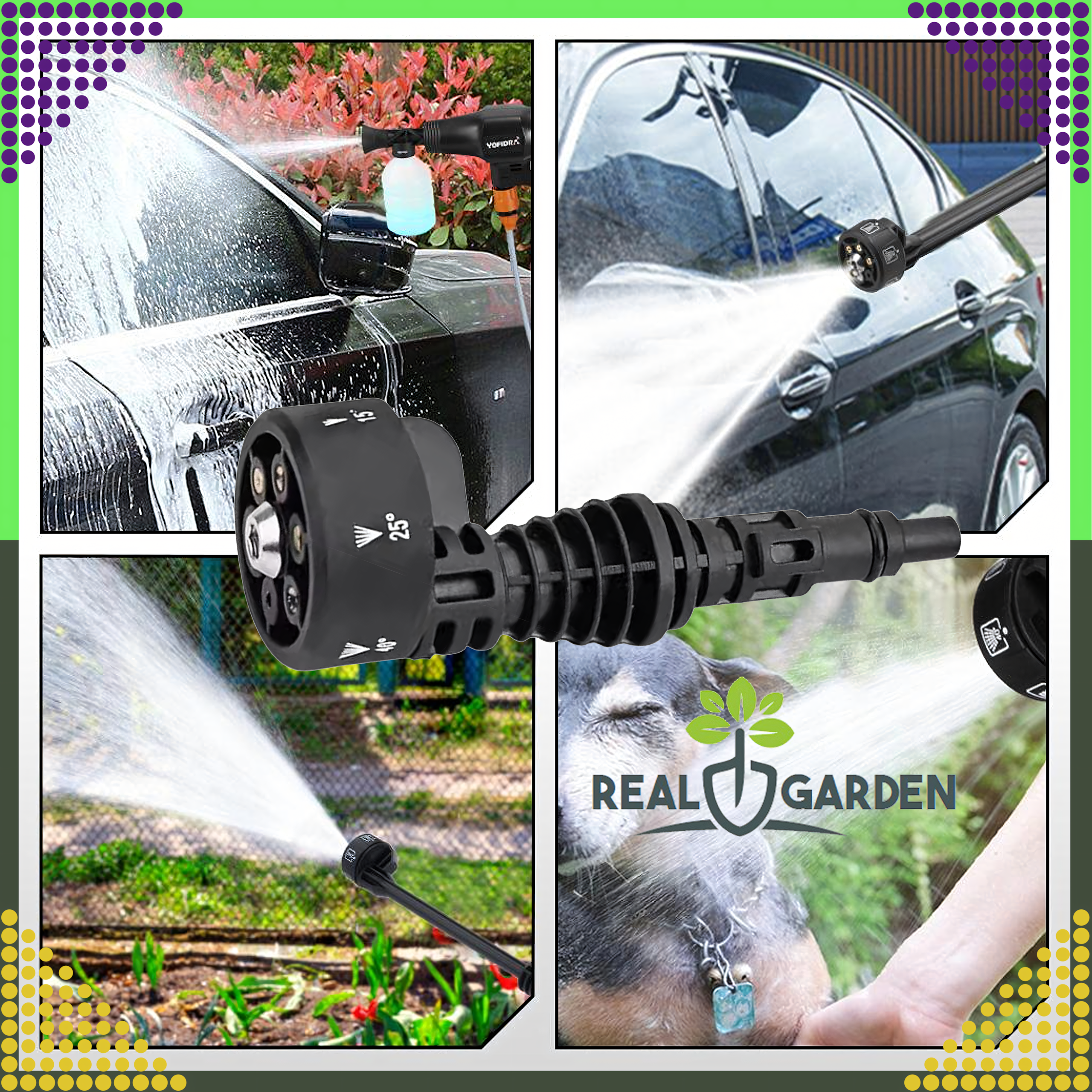 Multi Dysza 6w1 Dysza do Myjki Ciśnieniowe Kąt 0 15 25 40 Dysza Przestawna - obrazek 11