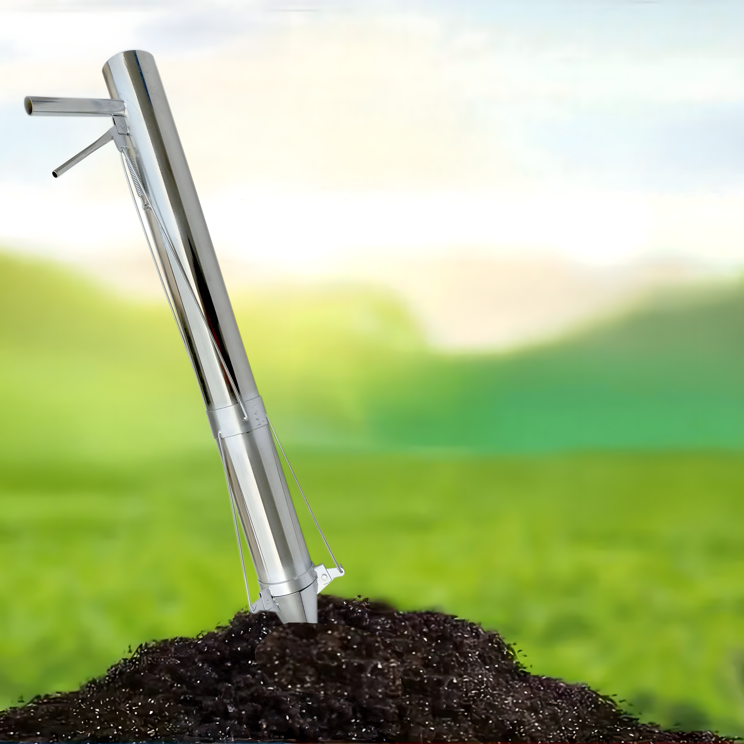 Sadzarka Ręczna do Sadzenia Cebulek Rozsady Sadzonek Roślin Długa Stalowa - obrazek 9