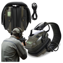 Wojskowe Słuchawki Strzleckie Taktyczne z Redukcją Szumów Hałasu